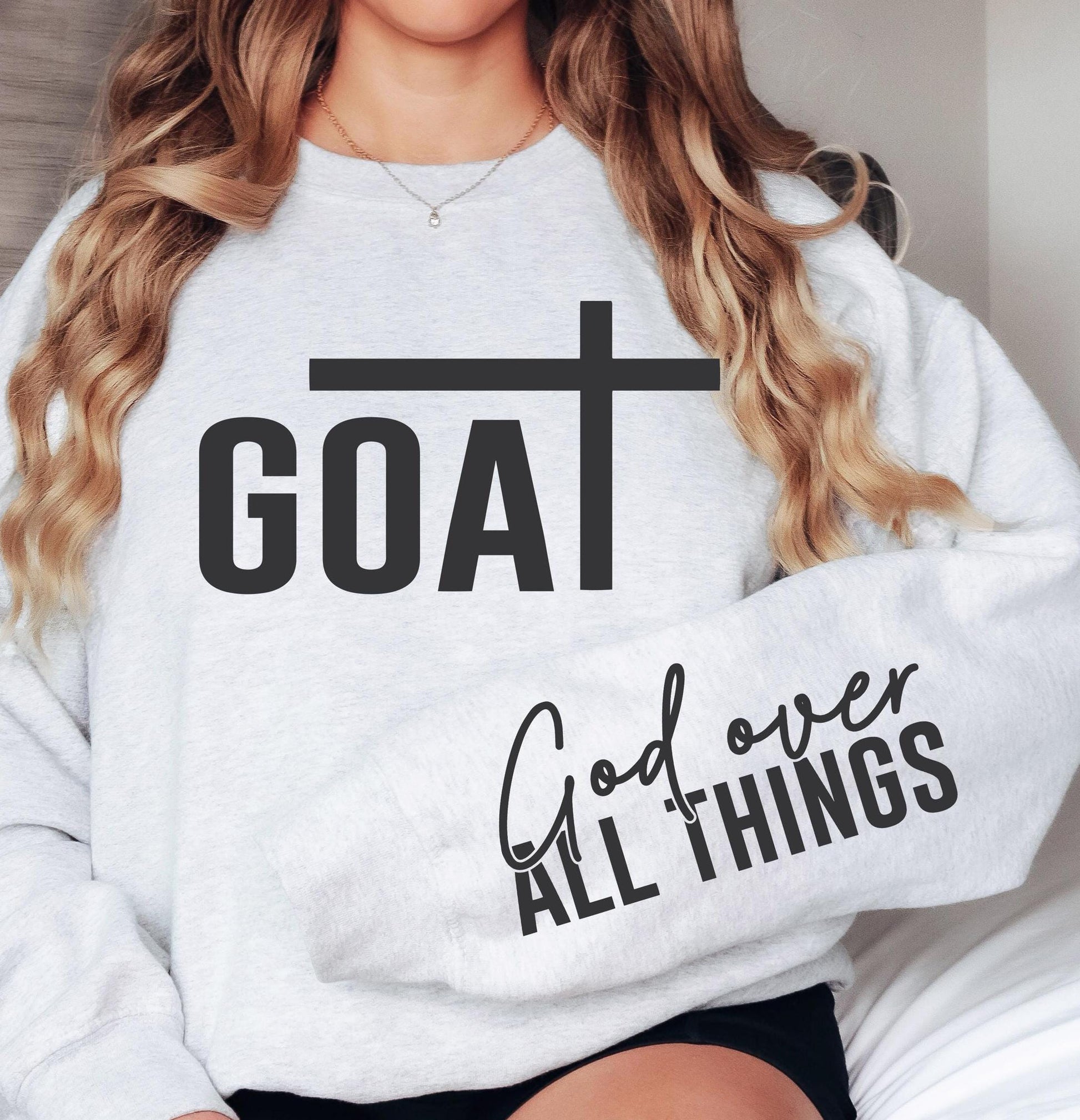 GOAT Svg God Over All Things SVG PNG Bible Quote Svg Design Faith Svg Faith png Religious png Svg, Christian Svg png Sublimation Cut File