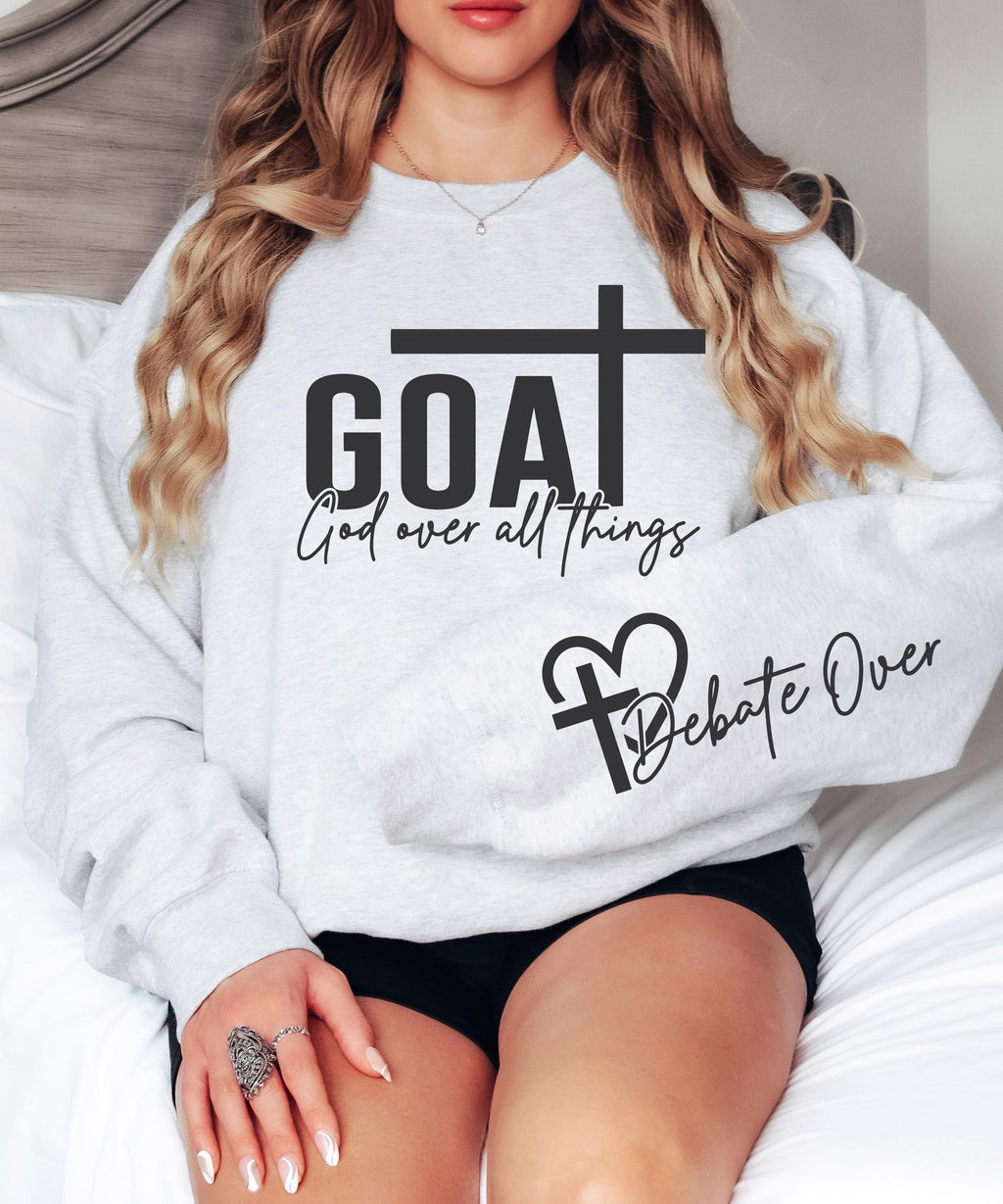 GOAT Svg God Over All Things SVG PNG Bible Quote Svg Design Faith Svg Faith png Religious png Svg, Christian Svg png Sublimation Cut File