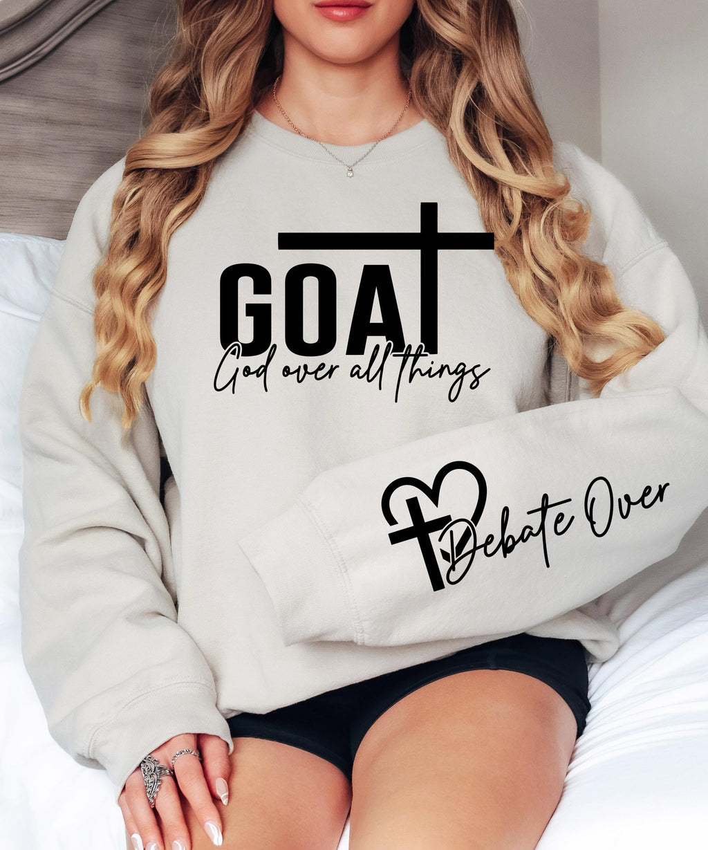 GOAT Svg God Over All Things SVG PNG Bible Quote Svg Design Faith Svg Faith png Religious png Svg, Christian Svg png Sublimation Cut File