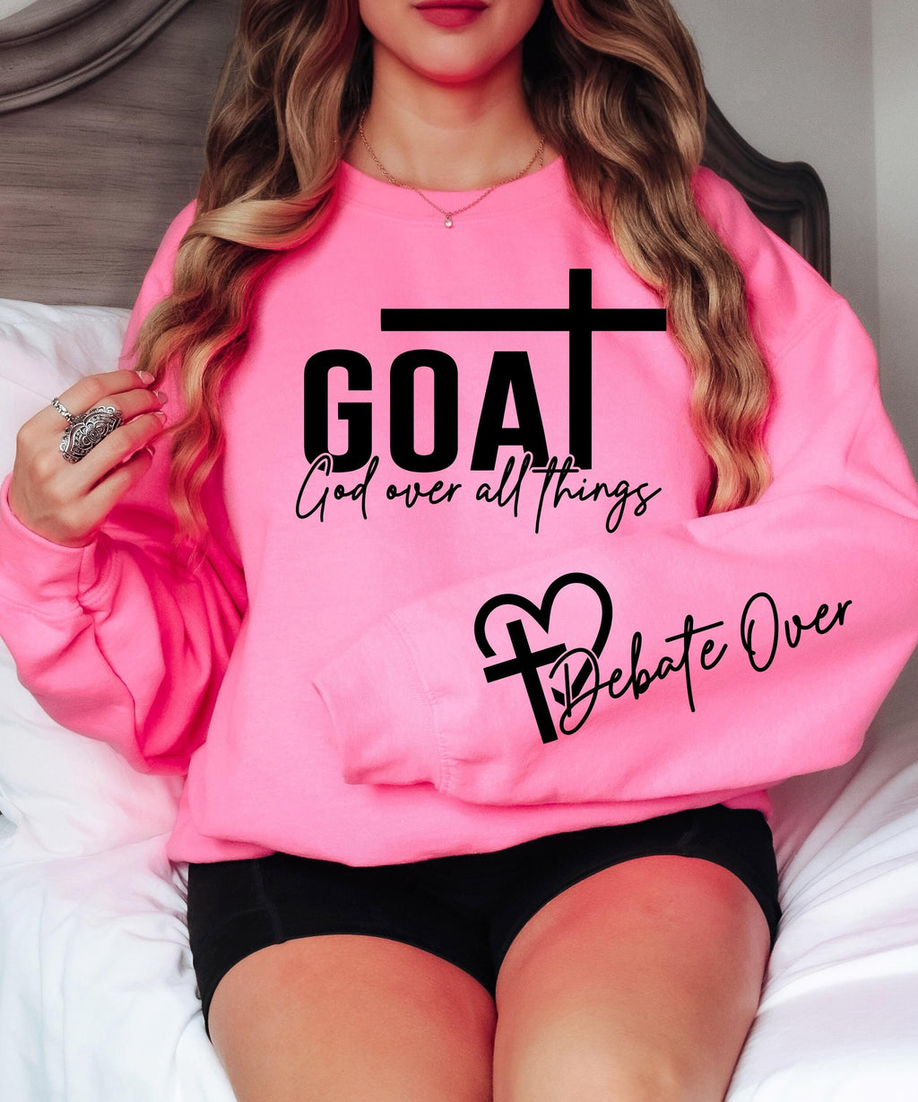 GOAT Svg God Over All Things SVG PNG Bible Quote Svg Design Faith Svg Faith png Religious png Svg, Christian Svg png Sublimation Cut File