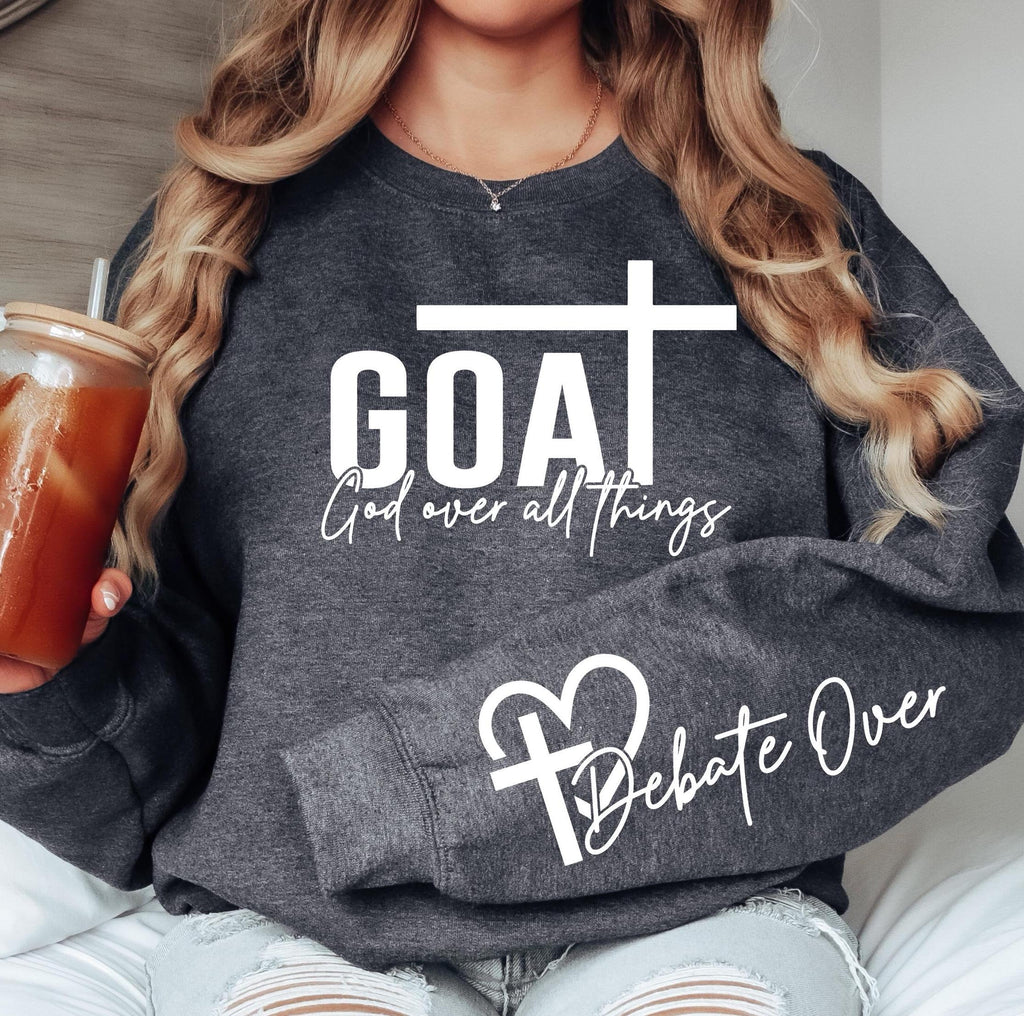 GOAT Svg God Over All Things SVG PNG Bible Quote Svg Design Faith Svg Faith png Religious png Svg, Christian Svg png Sublimation Cut File