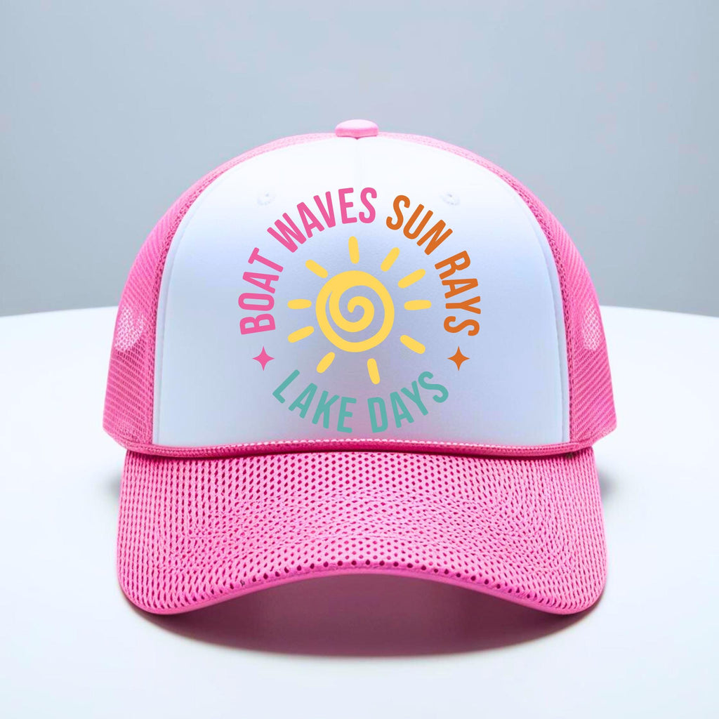 Boat Waves Sun Rays Lake Days SVG PNG, Summer svg, Retro Summer svg, Hello Summer svg, Lake svg, Retro Summer Sublimation Designs Download