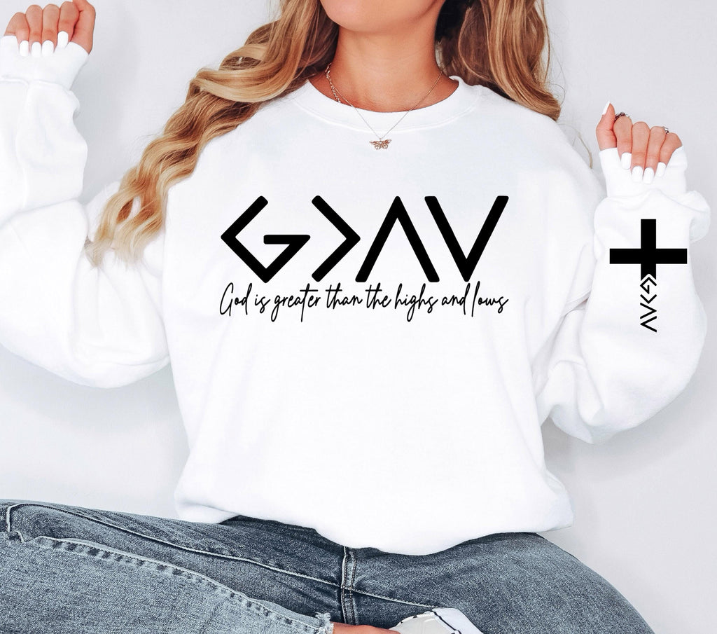 God is Greater Than the Highs and Lows SVG PNG, Bible Quote Svg Design, Faith Svg png, Religious png Svg, Christian Svg png Sublimation