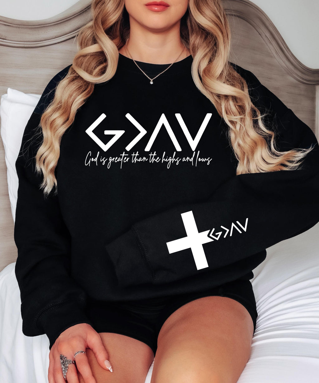 God is Greater Than the Highs and Lows SVG PNG, Bible Quote Svg Design, Faith Svg png, Religious png Svg, Christian Svg png Sublimation