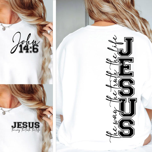 Jesus The Way The Truth The Life SVG PNG Bible Quote Svg Design Faith Svg Faith png Religious png Svg Christian Svg png Sublimation Cut File