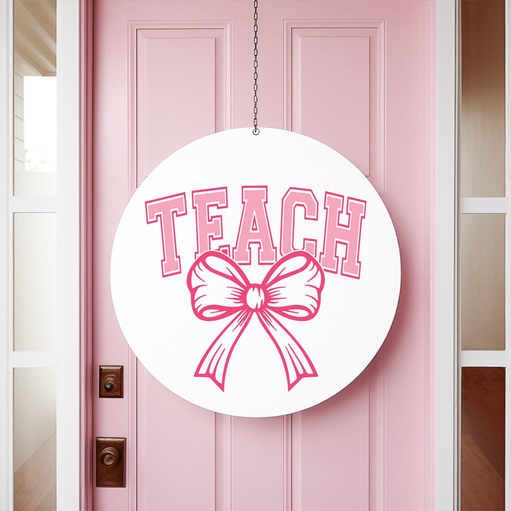 Coquette Teach SVG, Bow Teacher SVG, Bow Teach Svg, Varsity Teach Png, Teacher Gift Svg, Coquette Teach Shirt Design, Teacher Appreciation