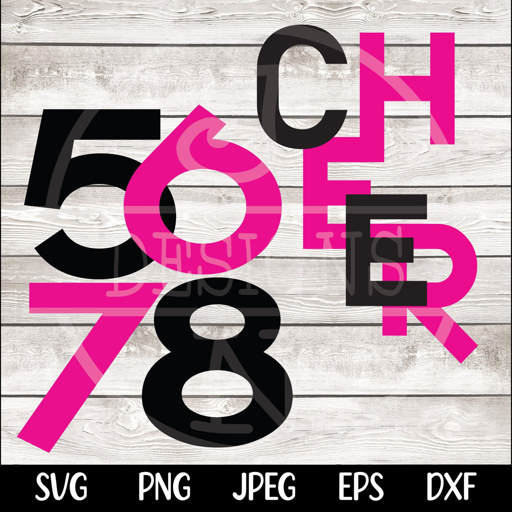 Cheer SVG Cheer PNG, 5678, Five Six Seven Eight Cheer Svg, Cheer Png, Cheer Era Svg, Cheer Shirt Svg, Cheer Mom Era Svg, Cheerleader Svg