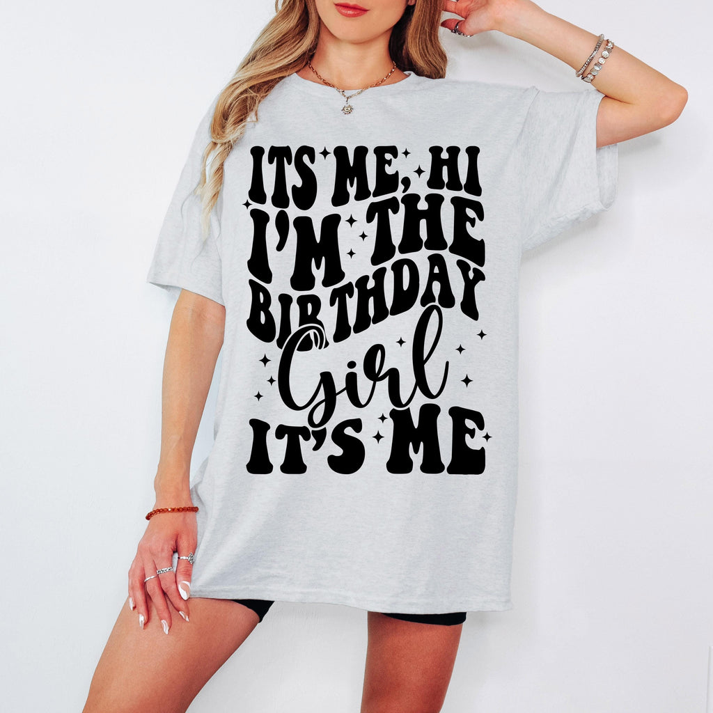 It's Me, Hi I'm The Birthday Girl SVG PNG Birthday Girl SVG png Preppy Smiley Groovy Retro Wavy Birthday Shirt svg png eps dfx jpeg