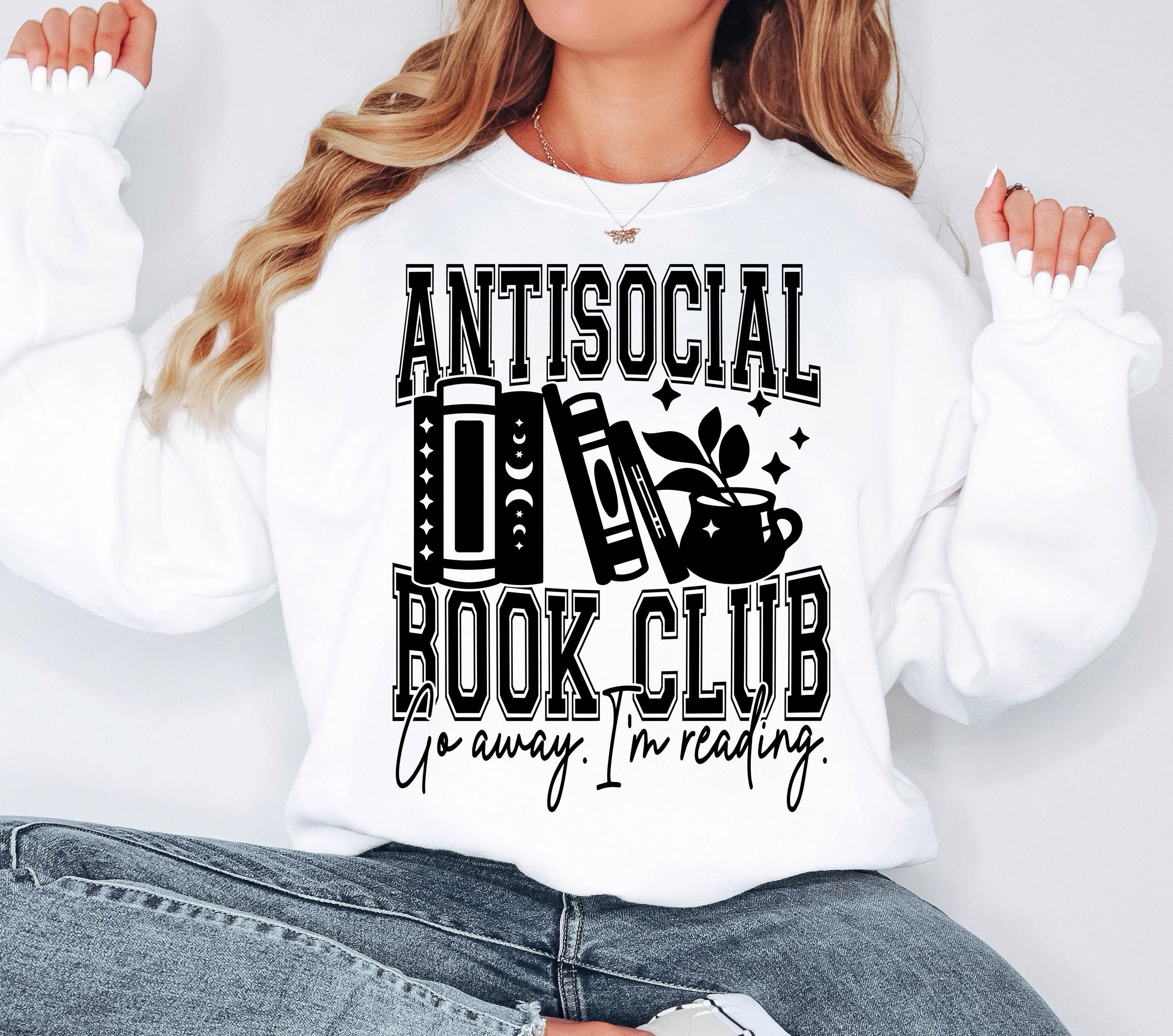 Antisocial Book Club svg png Books svg Books png Reading svg Reading png Smut Spicy png Book Lover svg Decal Stickers Cricut Digital File