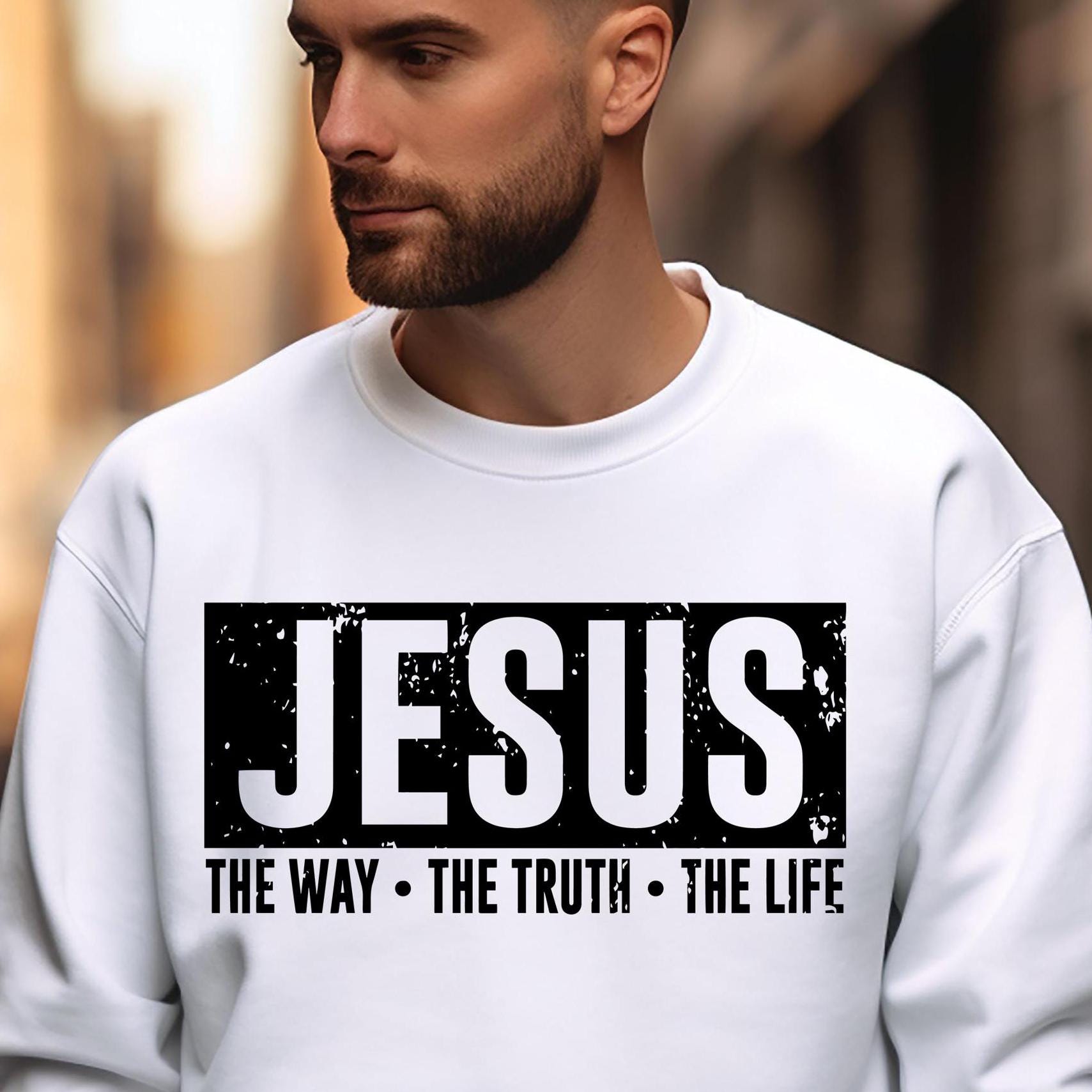 Jesus The Way The Truth The Life SVG PNG Bible Quote Svg Design Faith Svg Faith png Religious png Svg Christian Svg png Sublimation Cut File