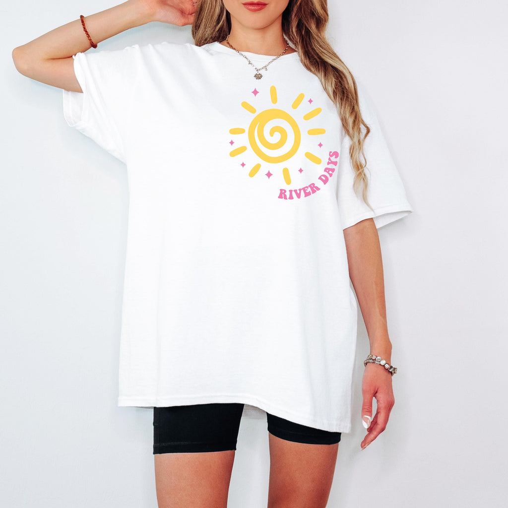 Boat Waves Sun Rays River Days SVG PNG, Summer svg, Retro Summer svg, Hello Summer svg, Lake svg, Retro Summer Sublimation Designs Download