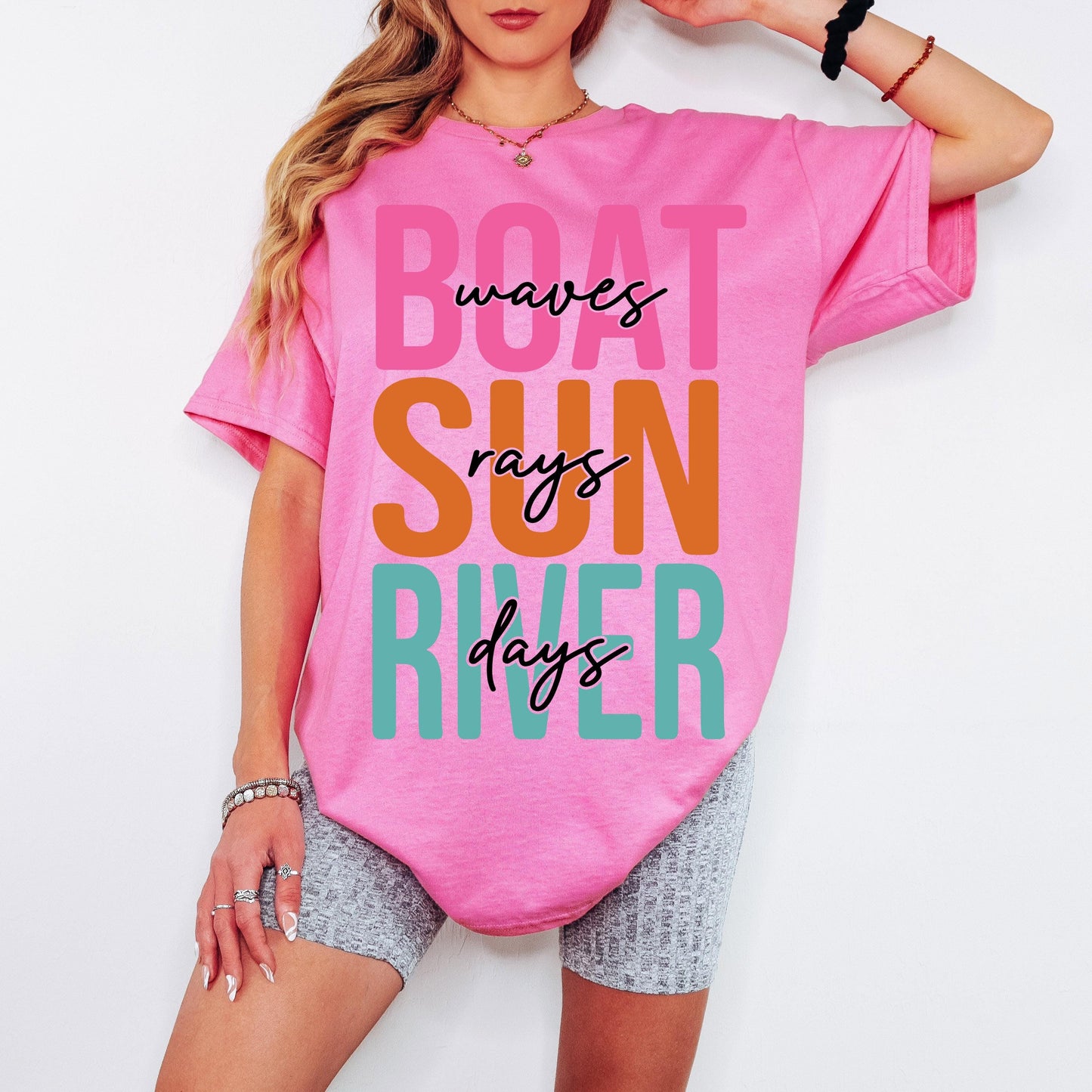 Boat Waves Sun Rays River Days SVG PNG, Summer svg, Retro Summer svg, Hello Summer svg, Lake svg, Retro Summer Sublimation Designs Download