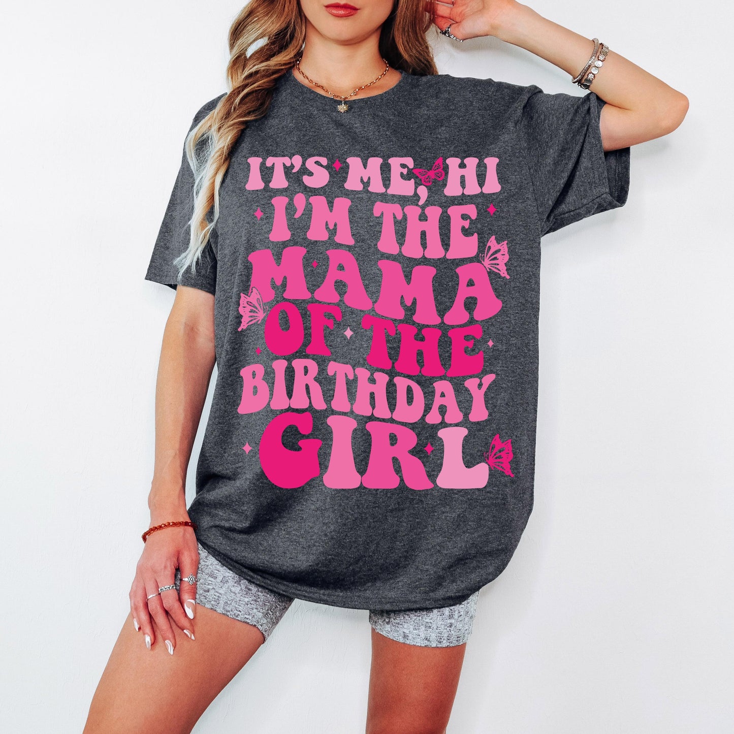 It's Me, Hi I'm The Mama of the Birthday Girl SVG PNG Birthday Girl SVG png Preppy Smiley Groovy Retro Wavy Birthday Shirt svg png eps dfx