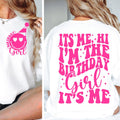 It's Me, Hi I'm The Birthday Girl SVG PNG Birthday Girl SVG png Preppy Smiley Groovy Retro Wavy Birthday Shirt svg png eps dfx jpeg