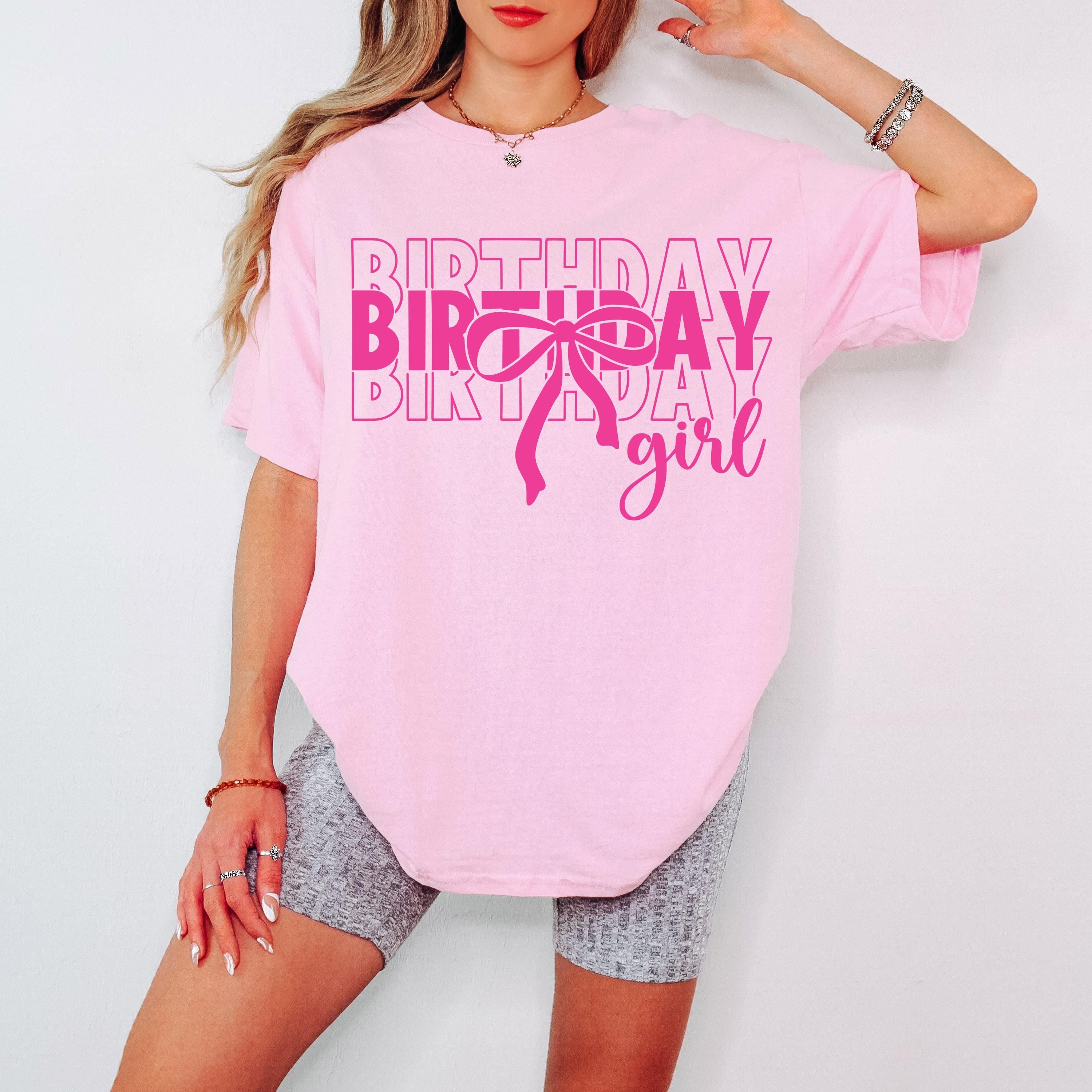 Birthday Girl Shirt SVG Birthday Girl Shirt Png Preppy Coquette Bow Birthday Shirt svg png Birthday svg Cut File for Cricut Sublimation