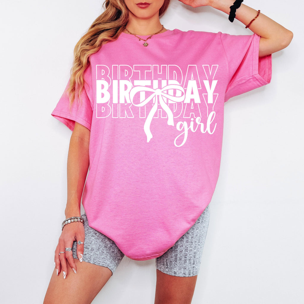 Birthday Girl Shirt SVG Birthday Girl Shirt Png Preppy Coquette Bow Birthday Shirt svg png Birthday svg Cut File for Cricut Sublimation