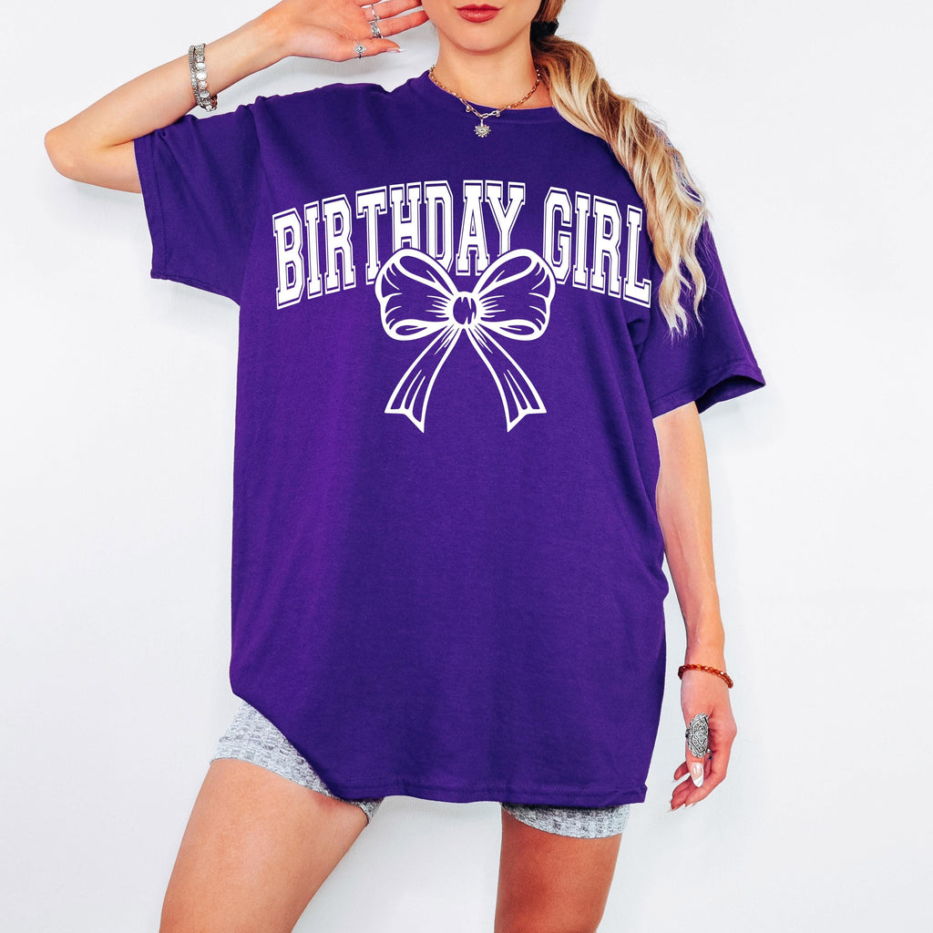 Birthday Girl Shirt SVG Birthday Girl Shirt Png Preppy Coquette Bow Birthday Shirt svg png Birthday svg Cut File for Cricut Sublimation