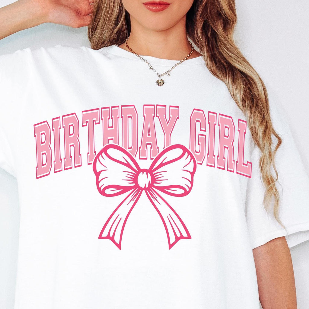 Birthday Girl Shirt SVG Birthday Girl Shirt Png Preppy Coquette Bow Birthday Shirt svg png Birthday svg Cut File for Cricut Sublimation