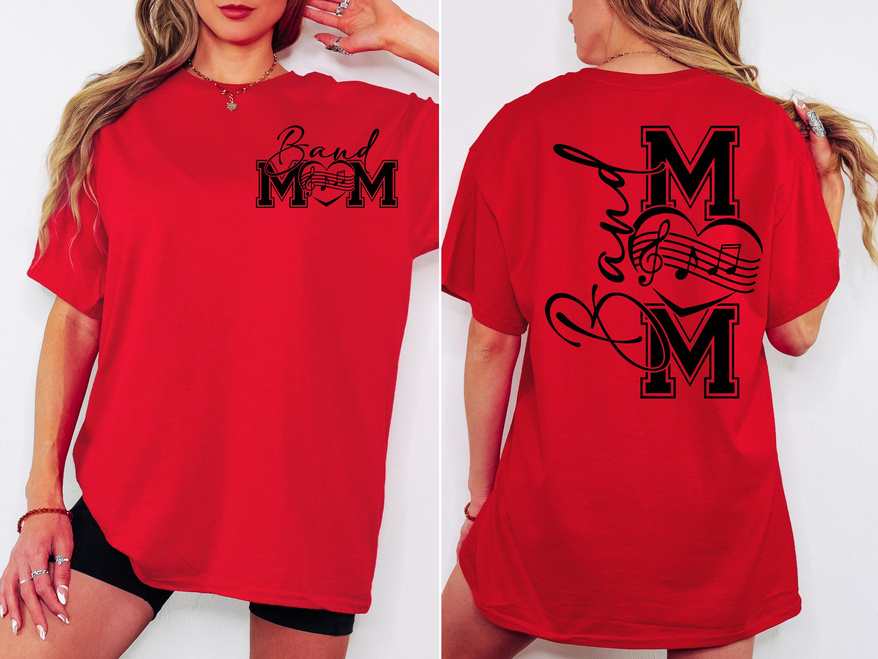 Band Mom SVG Band Mom PNG Marching Band Mom Shirt Design Drumline Mom png svg Digital File Cut File for Cricut Sublimation