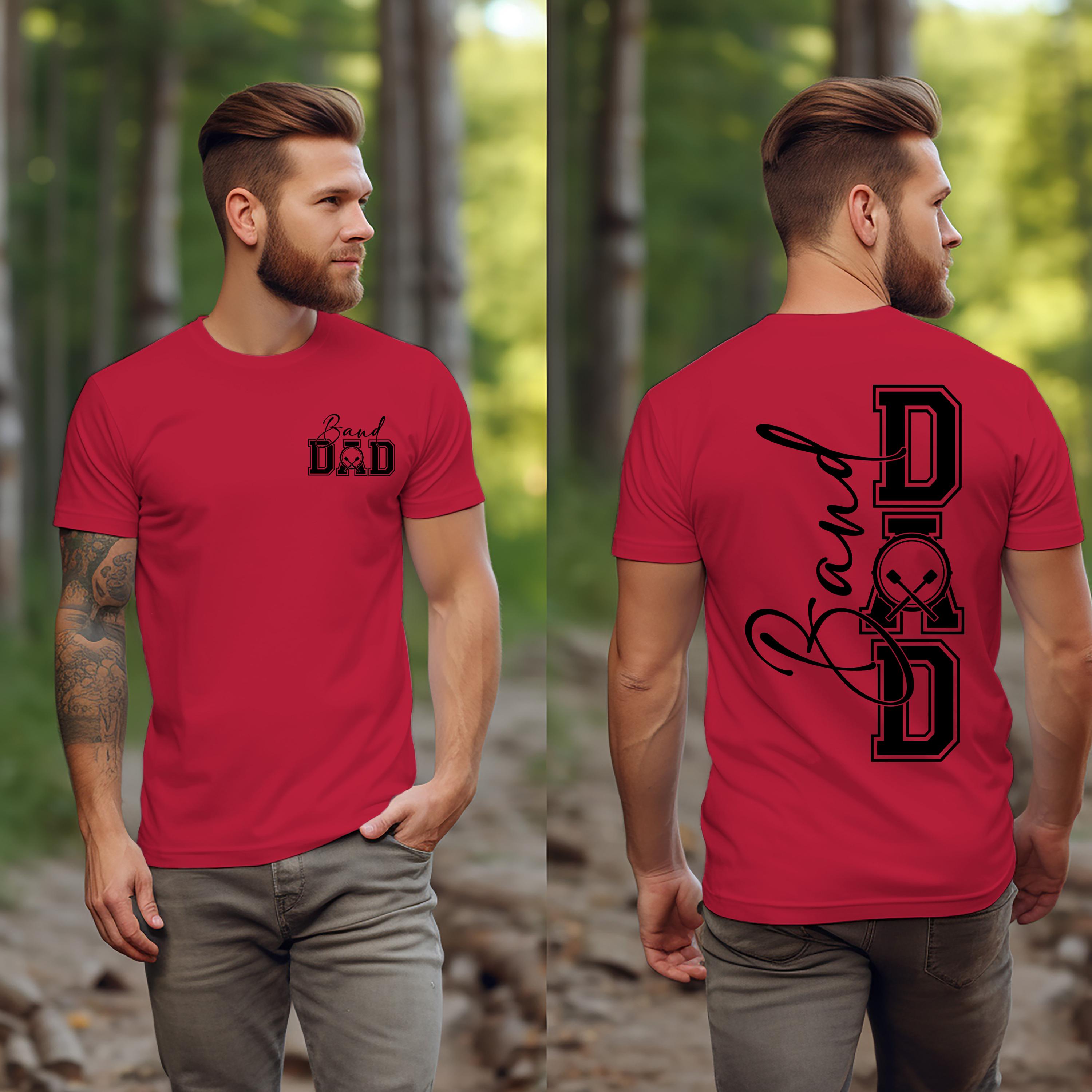 Band Dad SVG Band Dad PNG Marching Band Dad Shirt Design Drumline Dad png svg Digital File Cut File for Cricut Sublimation