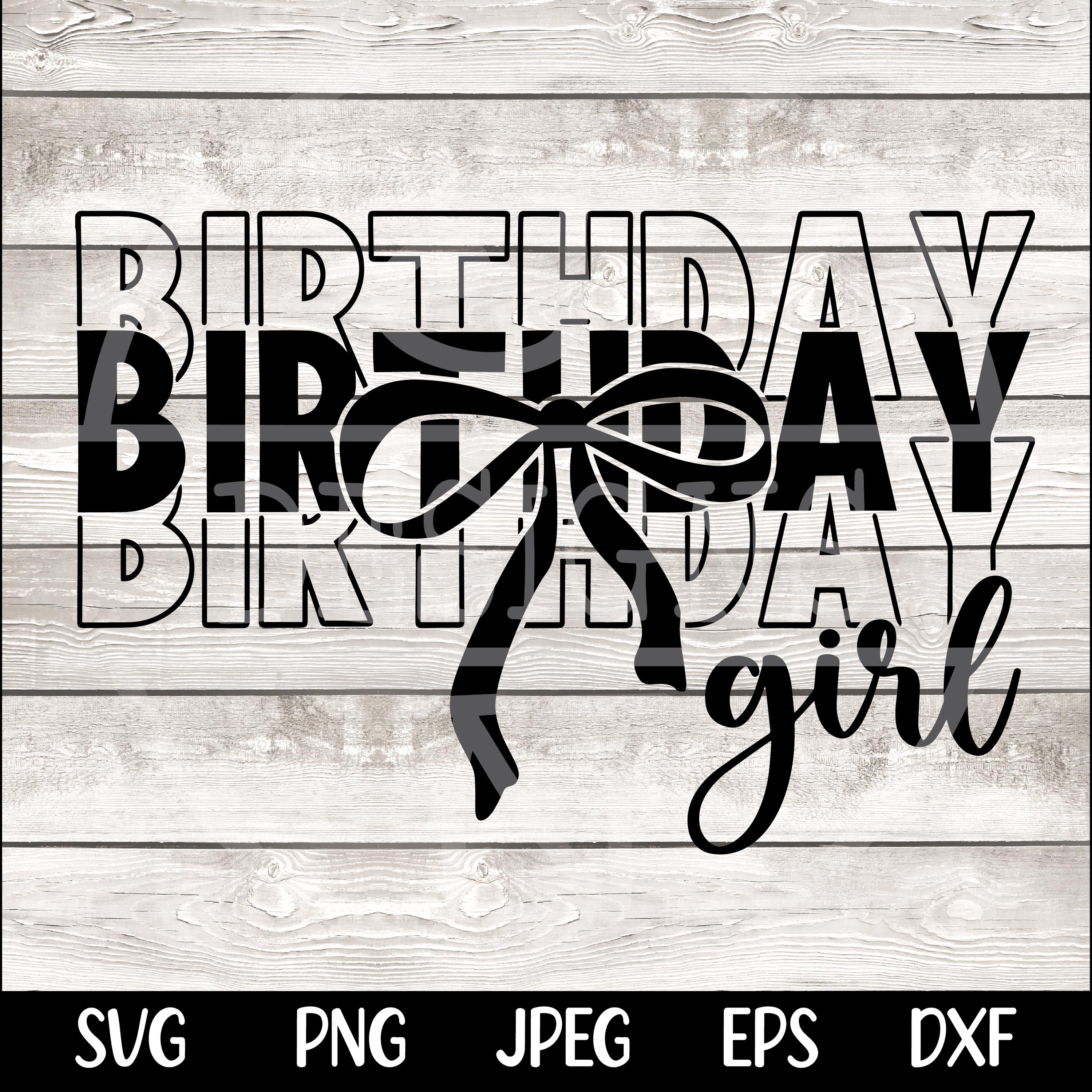 Birthday Girl Shirt SVG Birthday Girl Shirt Png Preppy Coquette Bow Birthday Shirt svg png Birthday svg Cut File for Cricut Sublimation