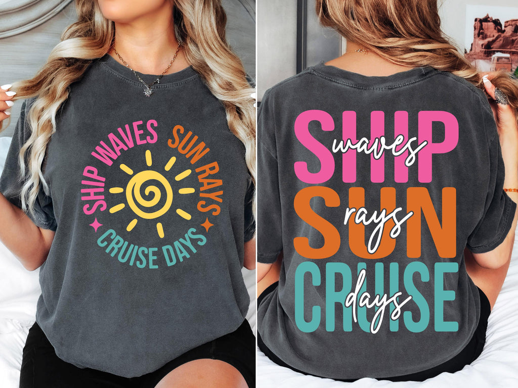 Ship Waves Sun Rays Cruise Days Svg, Cruise Vibes Svg, Cruise Svg, Cruise Ship Svg, Girls Trip Svg, Family Cruise Svg, Cruise Shirt Svg