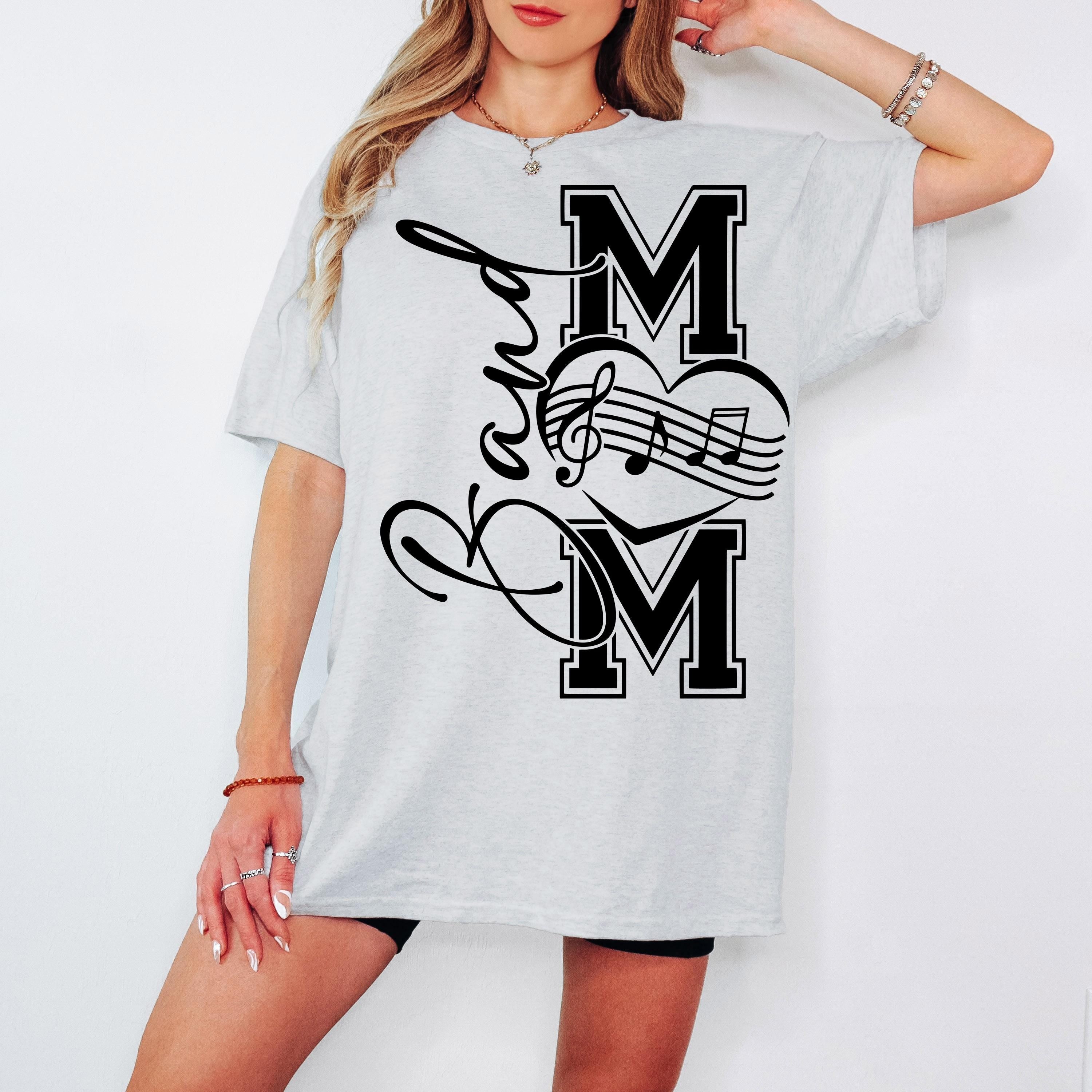 Band Mom SVG Band Mom PNG Marching Band Mom Shirt Design Drumline Mom png svg Digital File Cut File for Cricut Sublimation