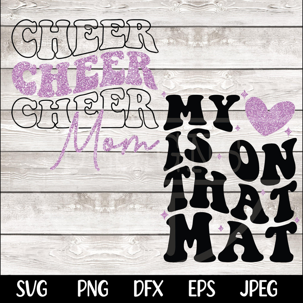 Cheer Mom SVG Cheer Mom PNG Game Day Cheerleader Cheer Competition Shirt Design png svg Cricut Silhouette Cameo dfx eps Instant Download