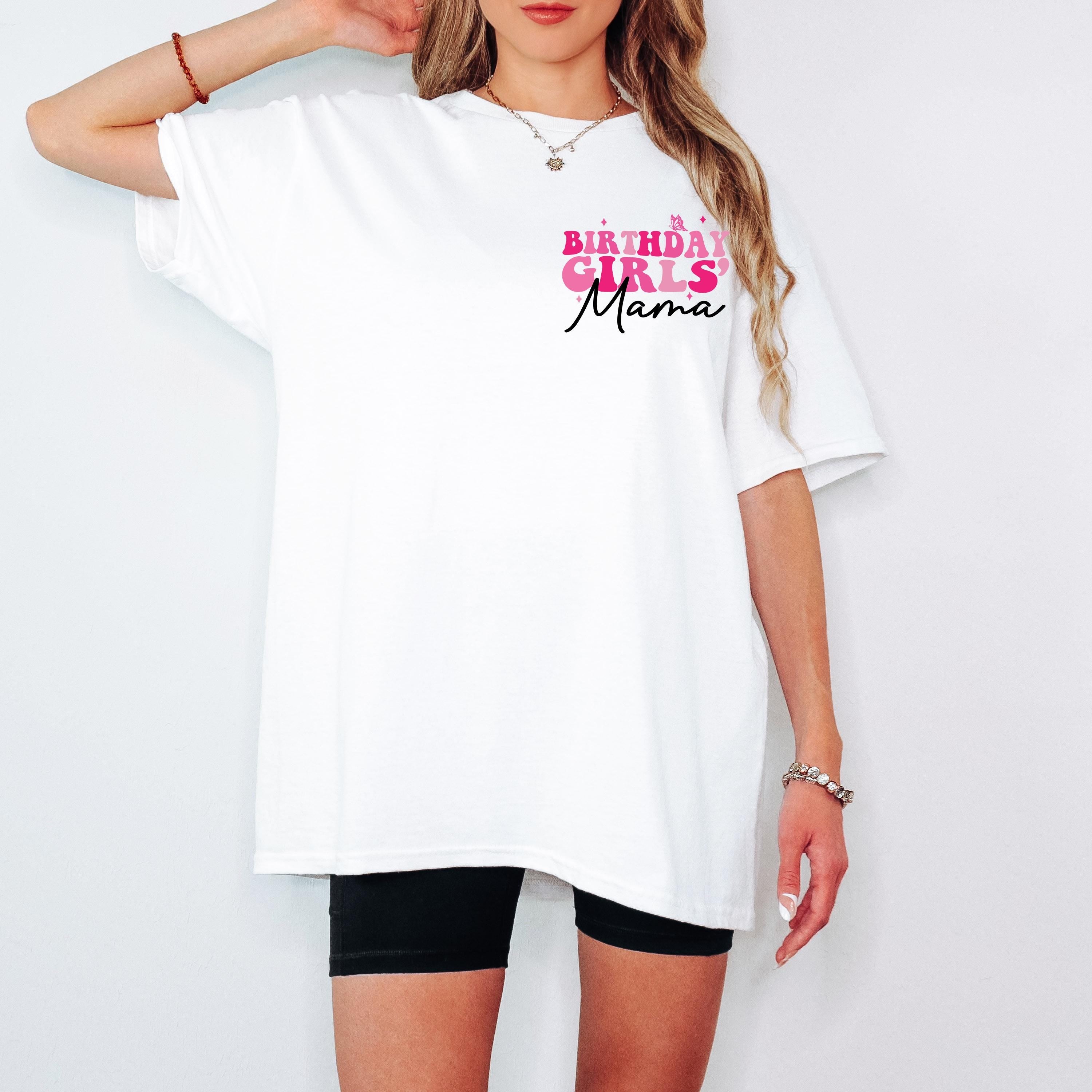 It's Me, Hi I'm The Mama of the Birthday Girls SVG PNG Birthday Girl SVG png Preppy Smiley Groovy Retro Wavy Birthday Shirt svg png eps dfx