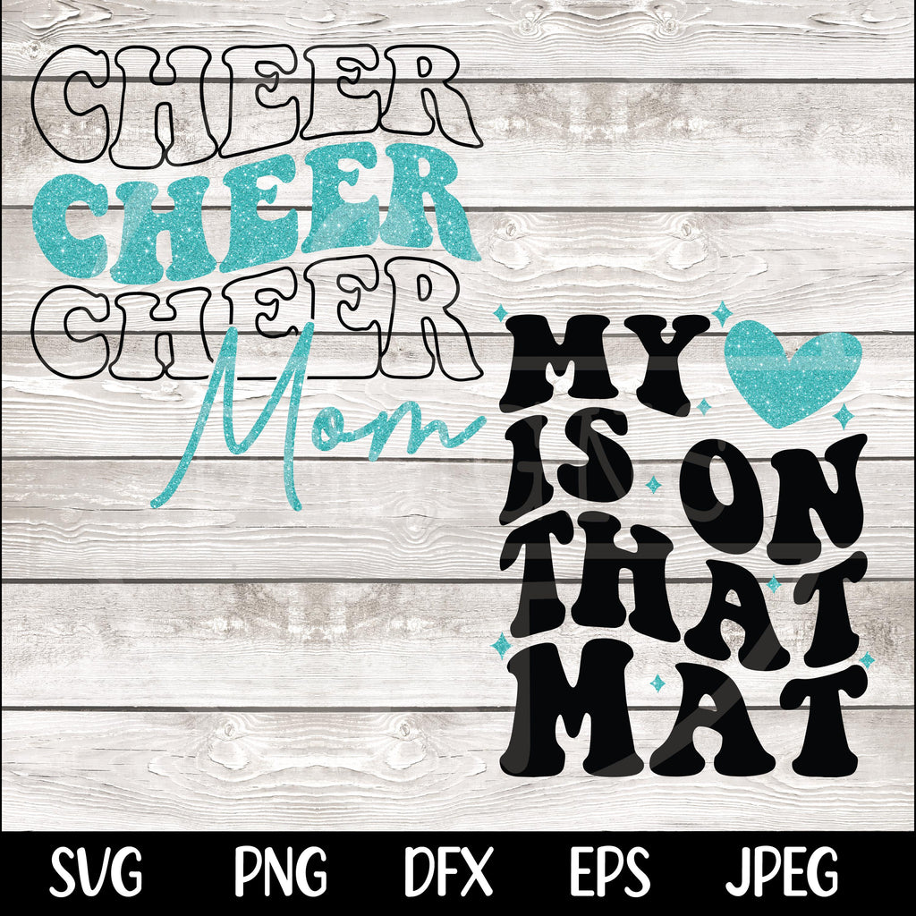 Cheer Mom SVG Cheer Mom PNG Game Day Cheerleader Cheer Competition Shirt Design png svg Cricut Silhouette Cameo dfx eps Instant Download
