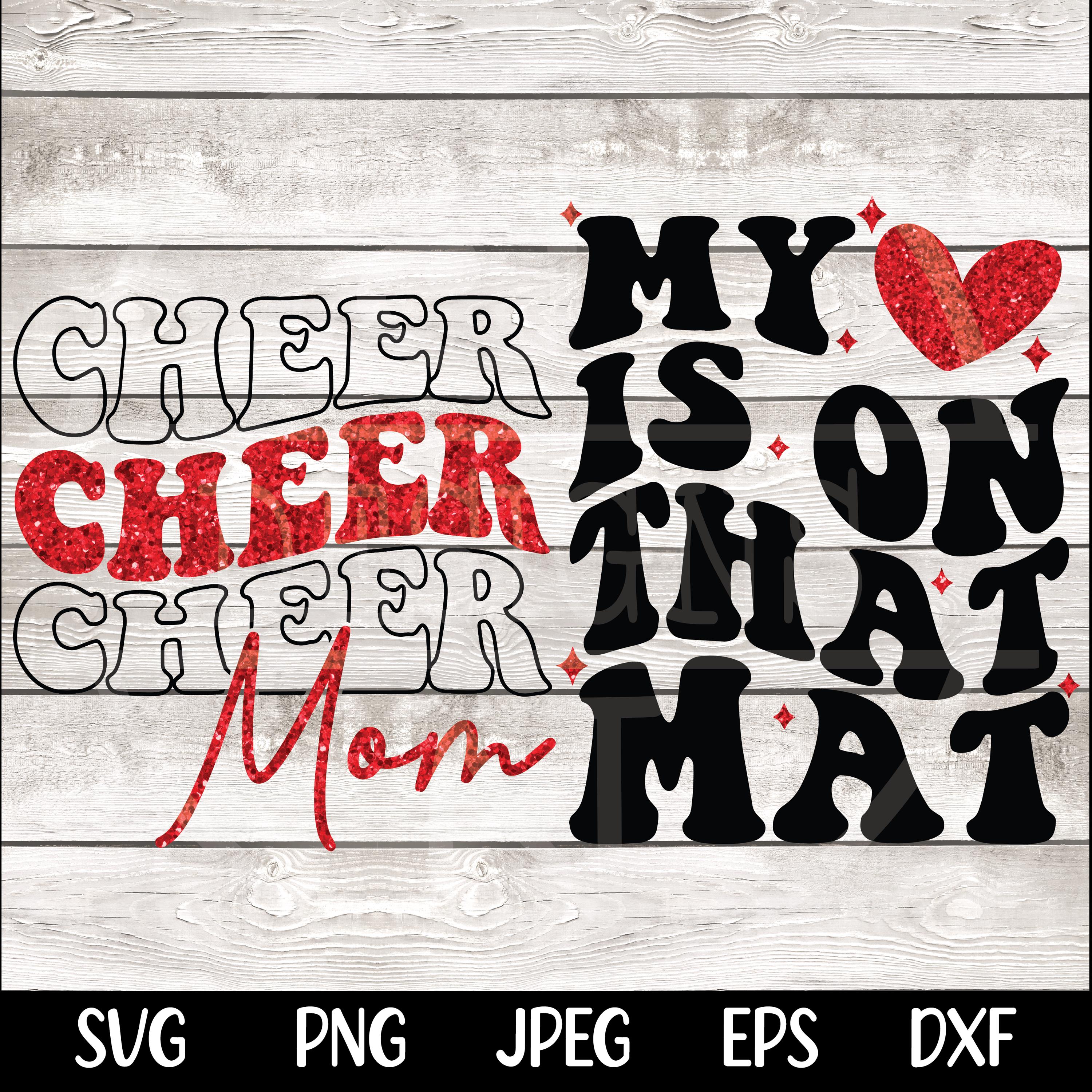 Cheer Mom SVG Cheer Mom PNG Game Day Cheerleader Cheer Competition Shirt Design png svg Cricut Silhouette Cameo dfx eps Instant Download