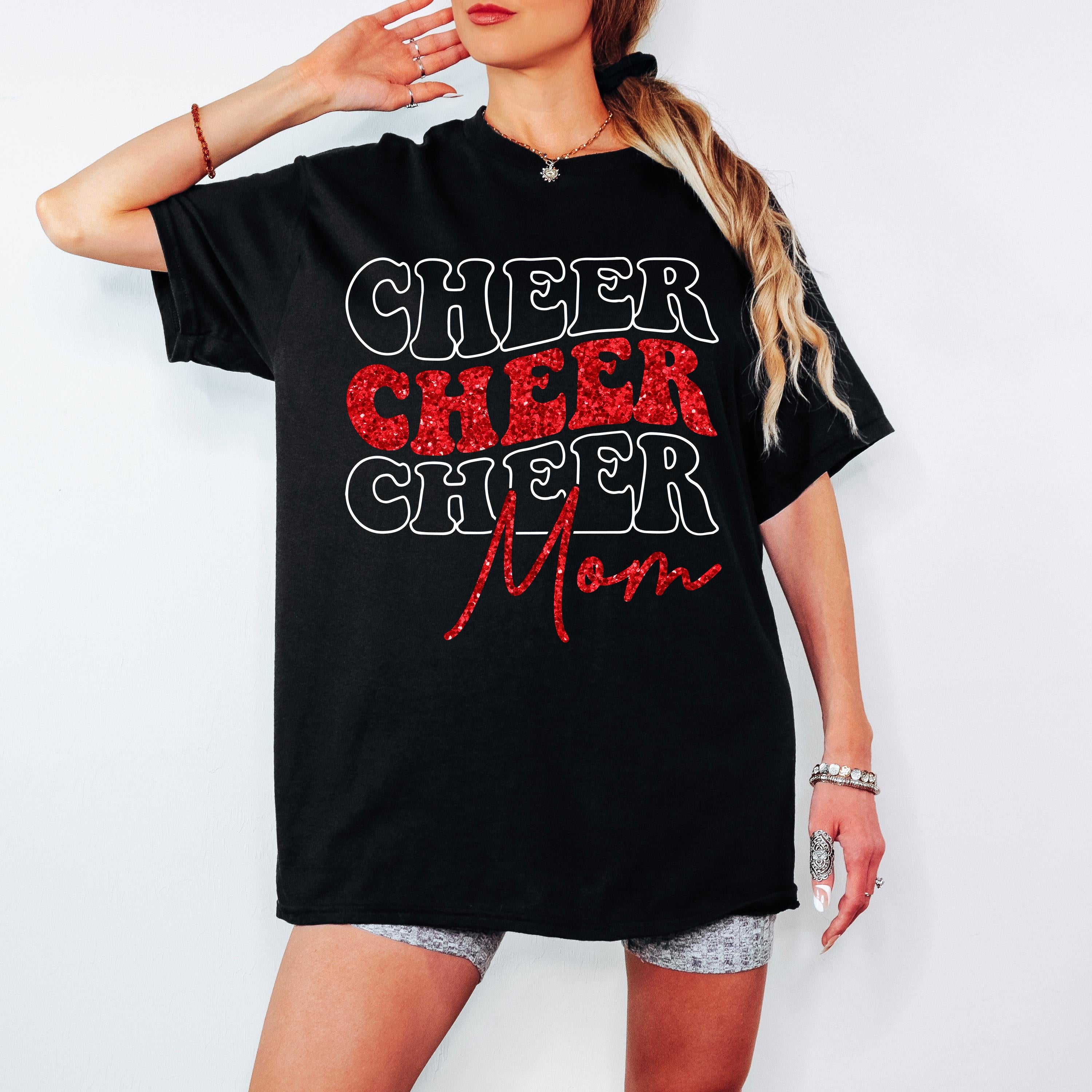 Cheer Mom SVG Cheer Mom PNG Game Day Cheerleader Cheer Competition Shirt Design png svg Cricut Silhouette Cameo dfx eps Instant Download