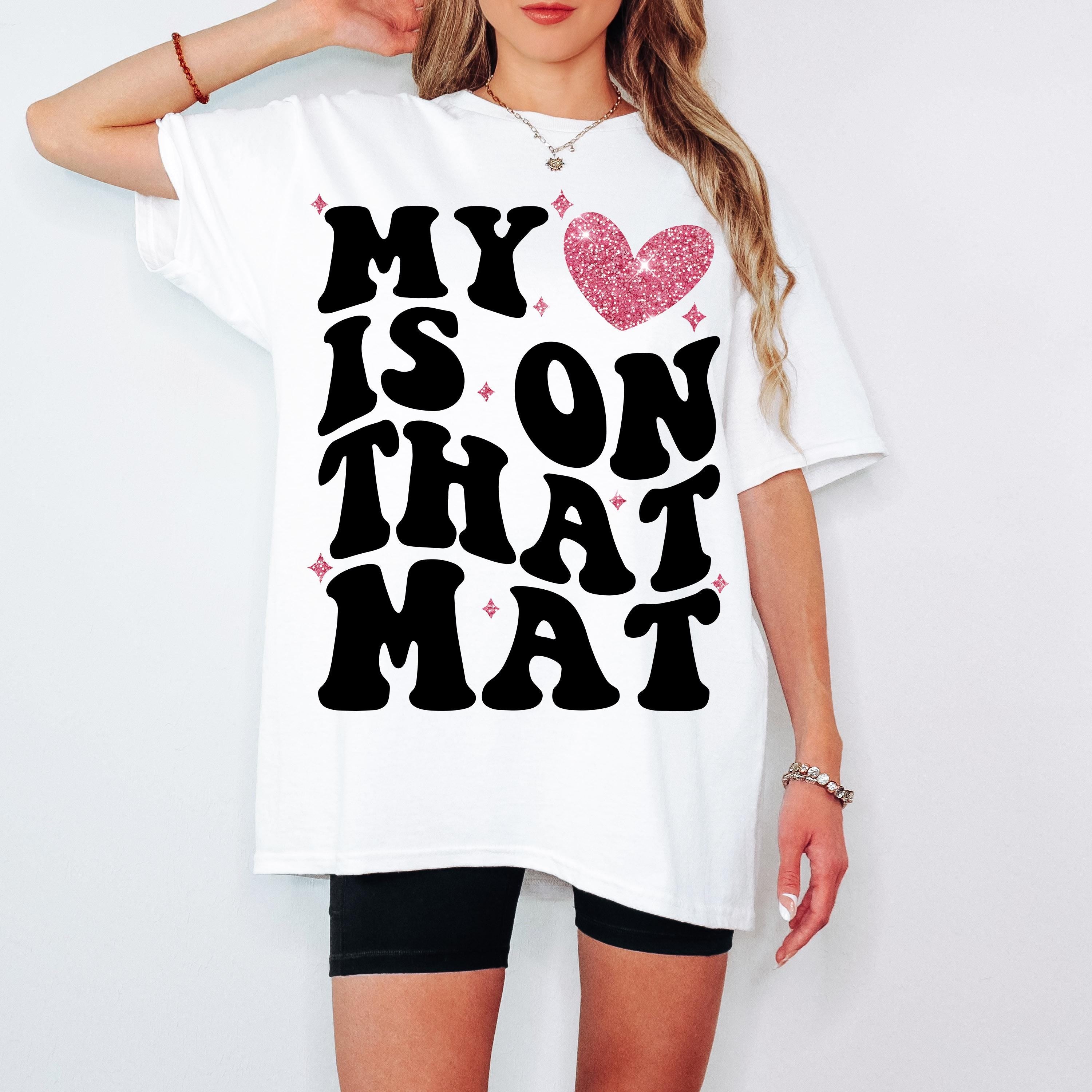 Cheer Sister SVG PNG, Cheer Sister Shirt Svg My Heart is on That Mat svg Game Day Svg Cheer Mom Svg Cut file for Cricut Sublimation