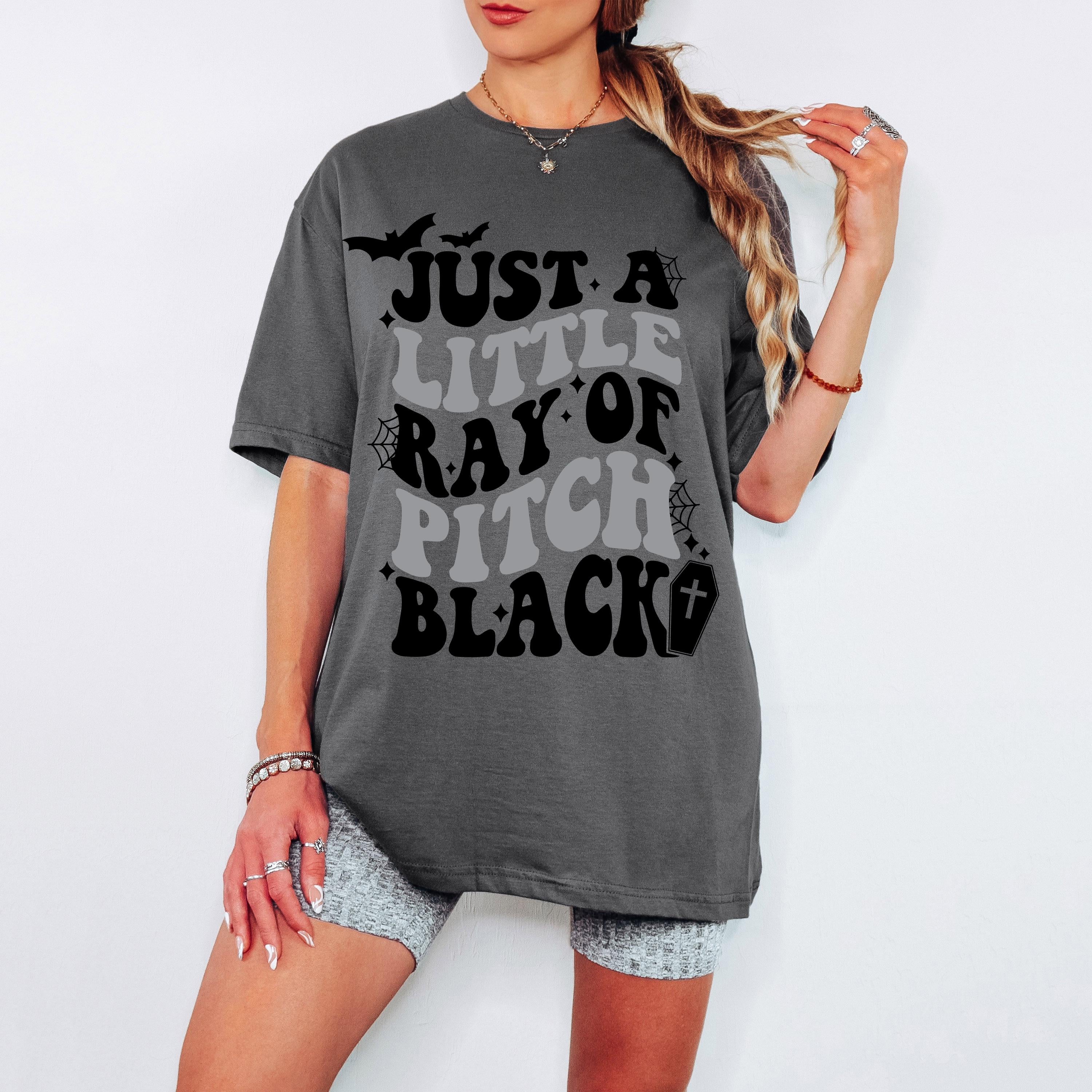 Just A Little Ray Of Pitch Black SVG PNG, Halloween Svg, Halloween Png, witch svg, halloween shirt svg, retro halloween png, Spooky Season