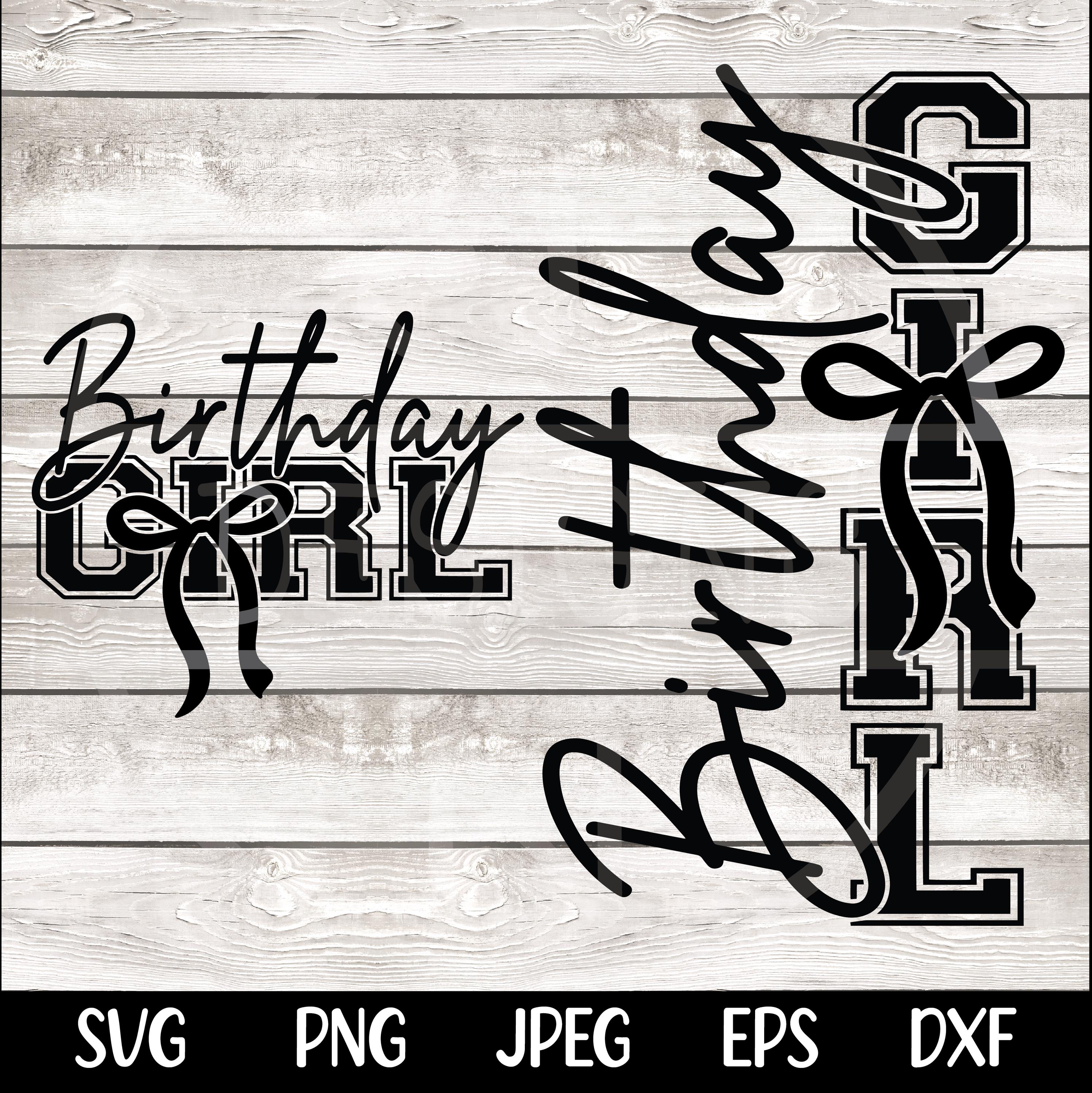 Birthday Girl Shirt SVG Birthday Girl Shirt Png Preppy Coquette Bow Birthday Shirt svg png Birthday svg Cut File for Cricut Sublimation