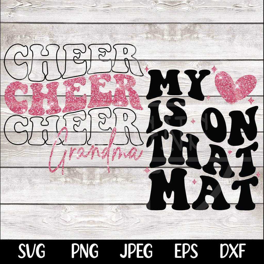 Cheer Grandma SVG Cheer Grandma PNG All Star Cheer Svg Cheerleader Cheer Competition Shirt Design png svg Cricut Silhouette Instant Download