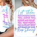 Let Them SVG PNG, Keep Shining Svg, Motivational svg png Inspirational Svg, Self Worth Svg Png, Self Love Svg Png, Cut File for Cricut