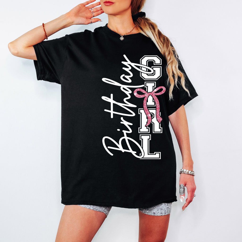 Birthday Girl Shirt SVG Birthday Girl Shirt Png Preppy Coquette Bow Birthday Shirt svg png Birthday svg Cut File for Cricut Sublimation