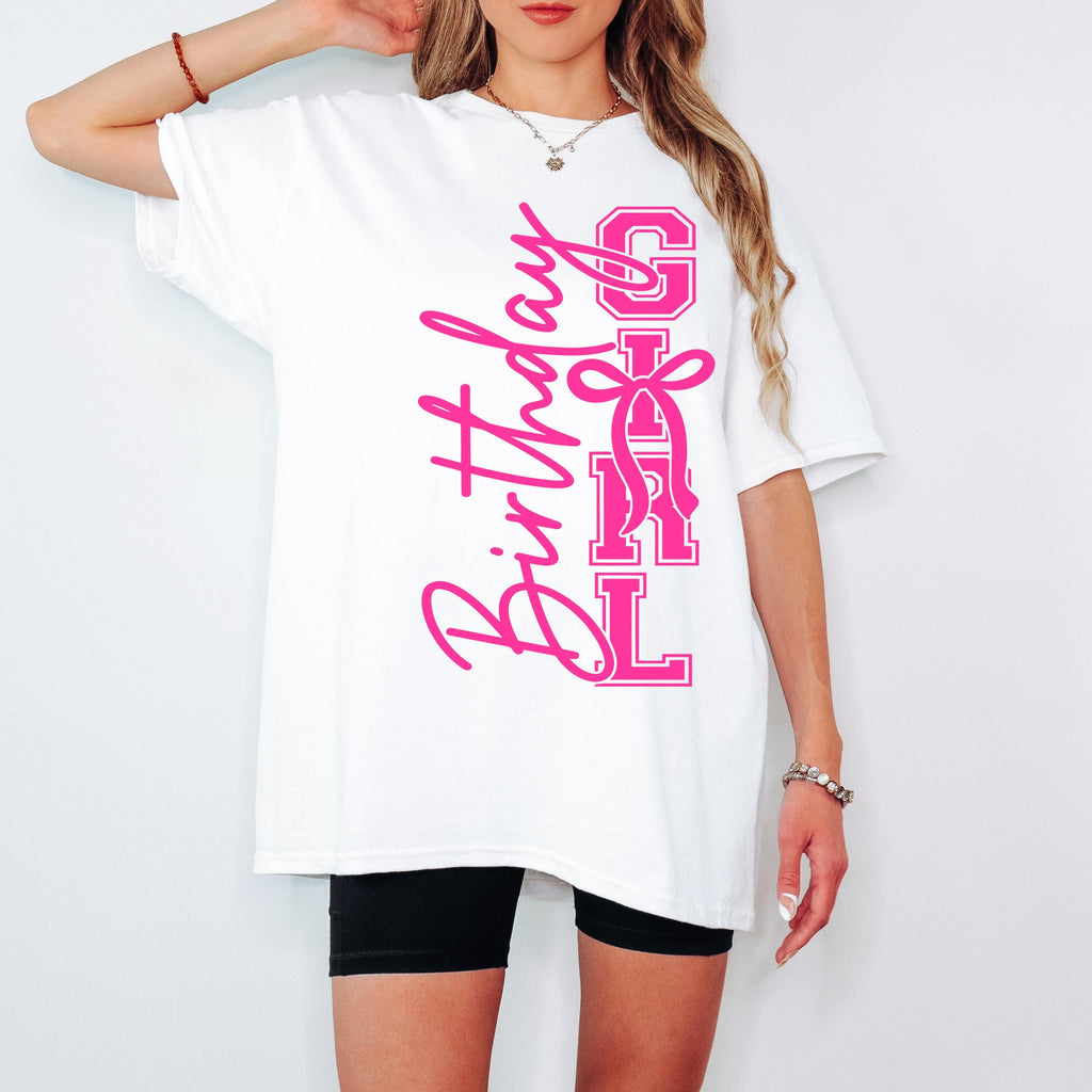 Birthday Girl Shirt SVG Birthday Girl Shirt Png Preppy Coquette Bow Birthday Shirt svg png Birthday svg Cut File for Cricut Sublimation