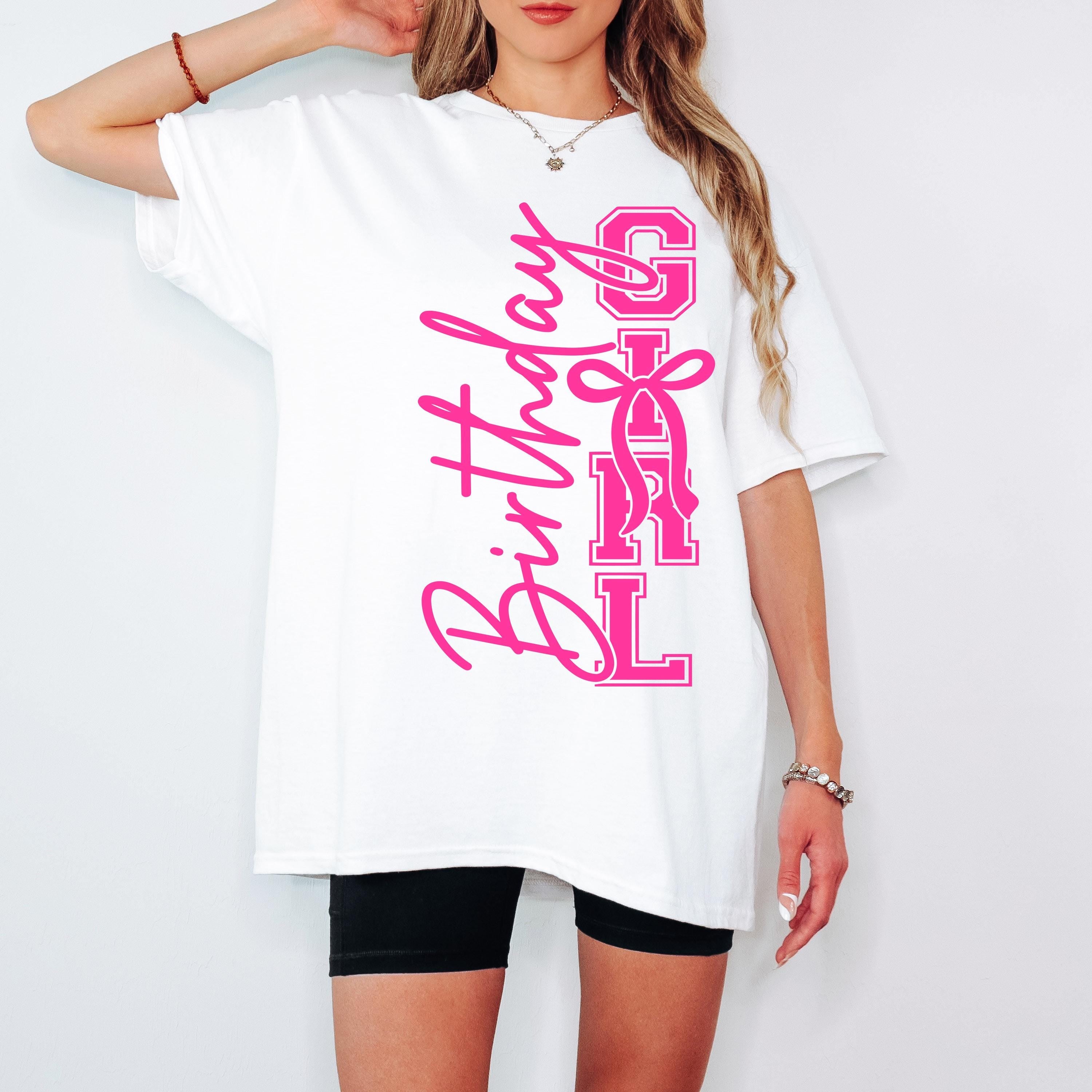 Birthday Girl Shirt SVG Birthday Girl Shirt Png Preppy Coquette Bow Birthday Shirt svg png Birthday svg Cut File for Cricut Sublimation