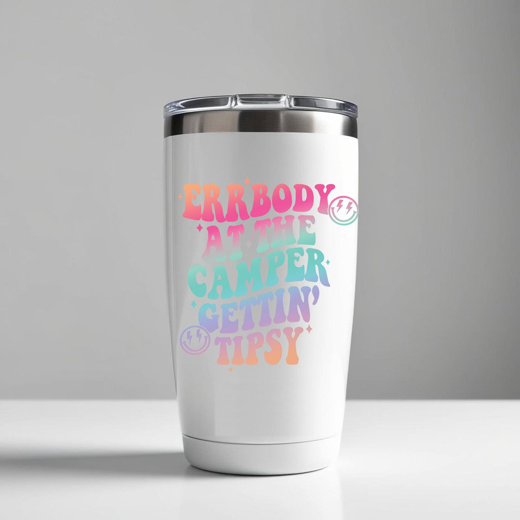 Errbody at the Camper Gettin' Tipsy PNG Summer png, Retro Summer png Hello Summer png Lake png Retro Summer Sublimation Designs download