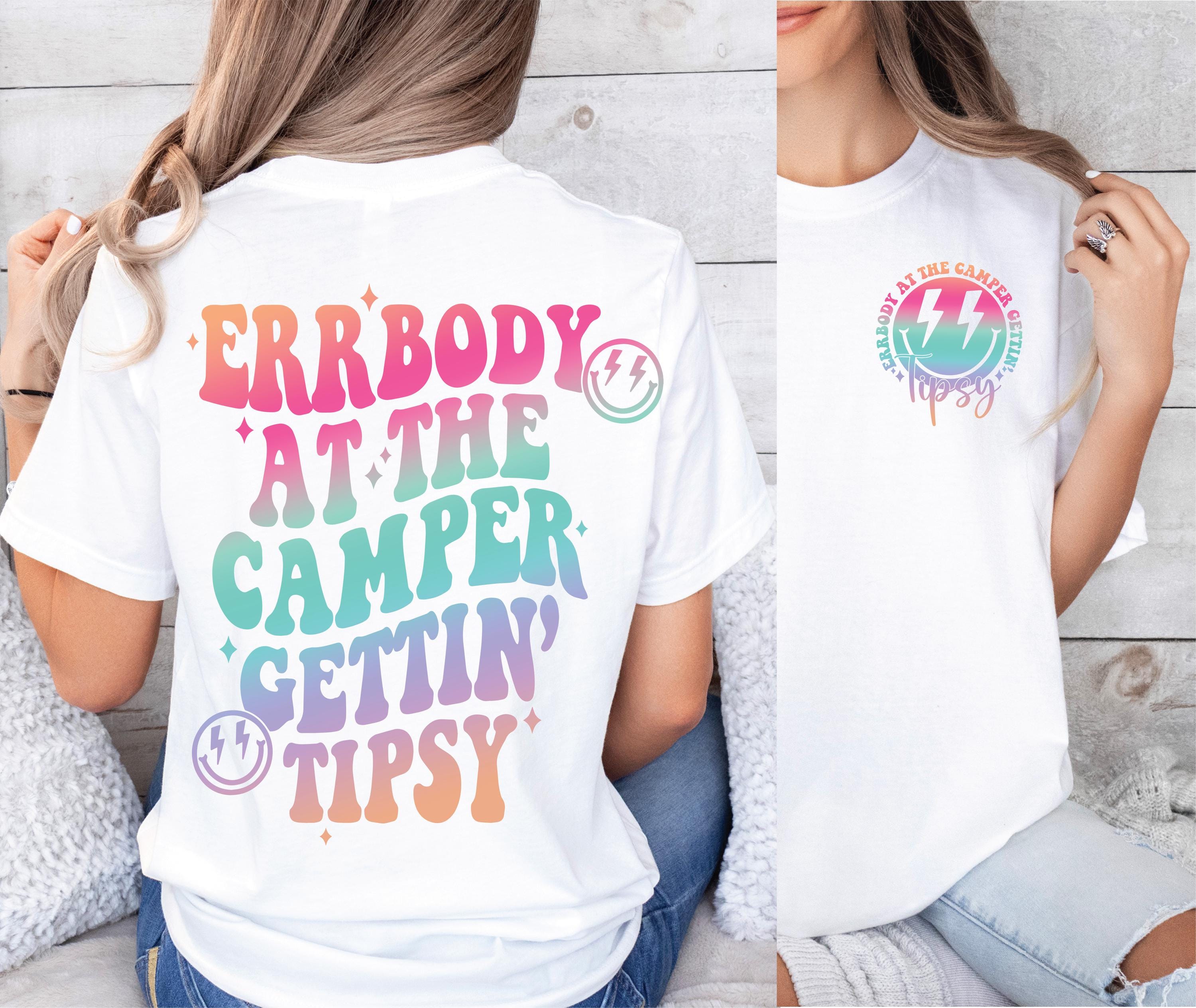 Errbody at the Camper Gettin' Tipsy PNG Summer png, Retro Summer png Hello Summer png Lake png Retro Summer Sublimation Designs download