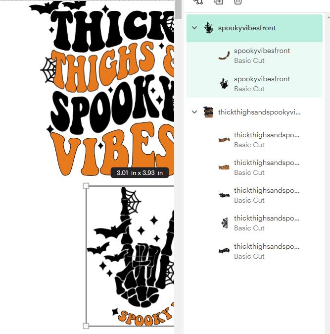 Thick Thighs and Spooky Vibes SVG PNG, Halloween Svg, Spooky Season Svg, Retro Halloween Svg Funny Halloween Svg Cut File for Cricut Digital