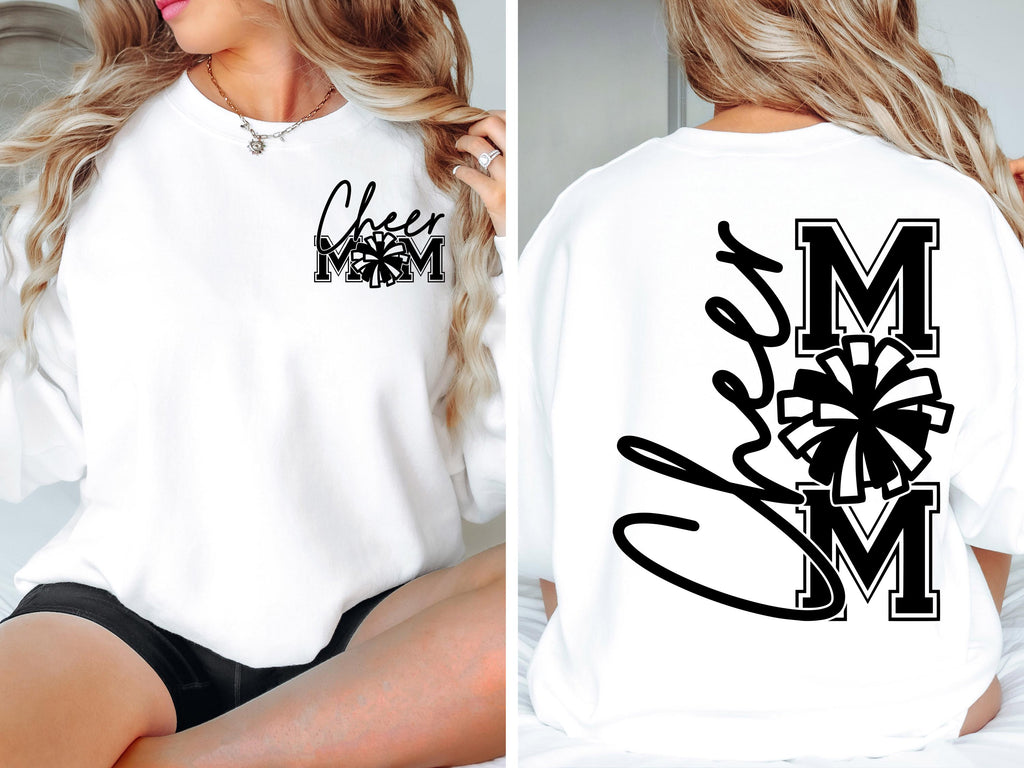 Cheer Mom SVG Cheer Mom PNG Game Day Cheerleader Cheer Competition Shirt Design png svg Cricut Silhouette Cameo dfx eps Instant Download