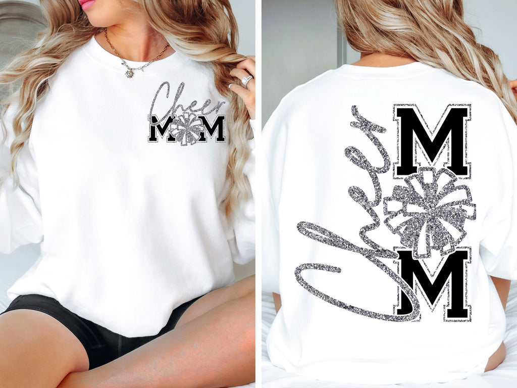 Cheer Mom SVG Cheer Mom PNG Game Day Cheerleader Cheer Competition Shirt Design png svg Cricut Silhouette Cameo dfx eps Instant Download