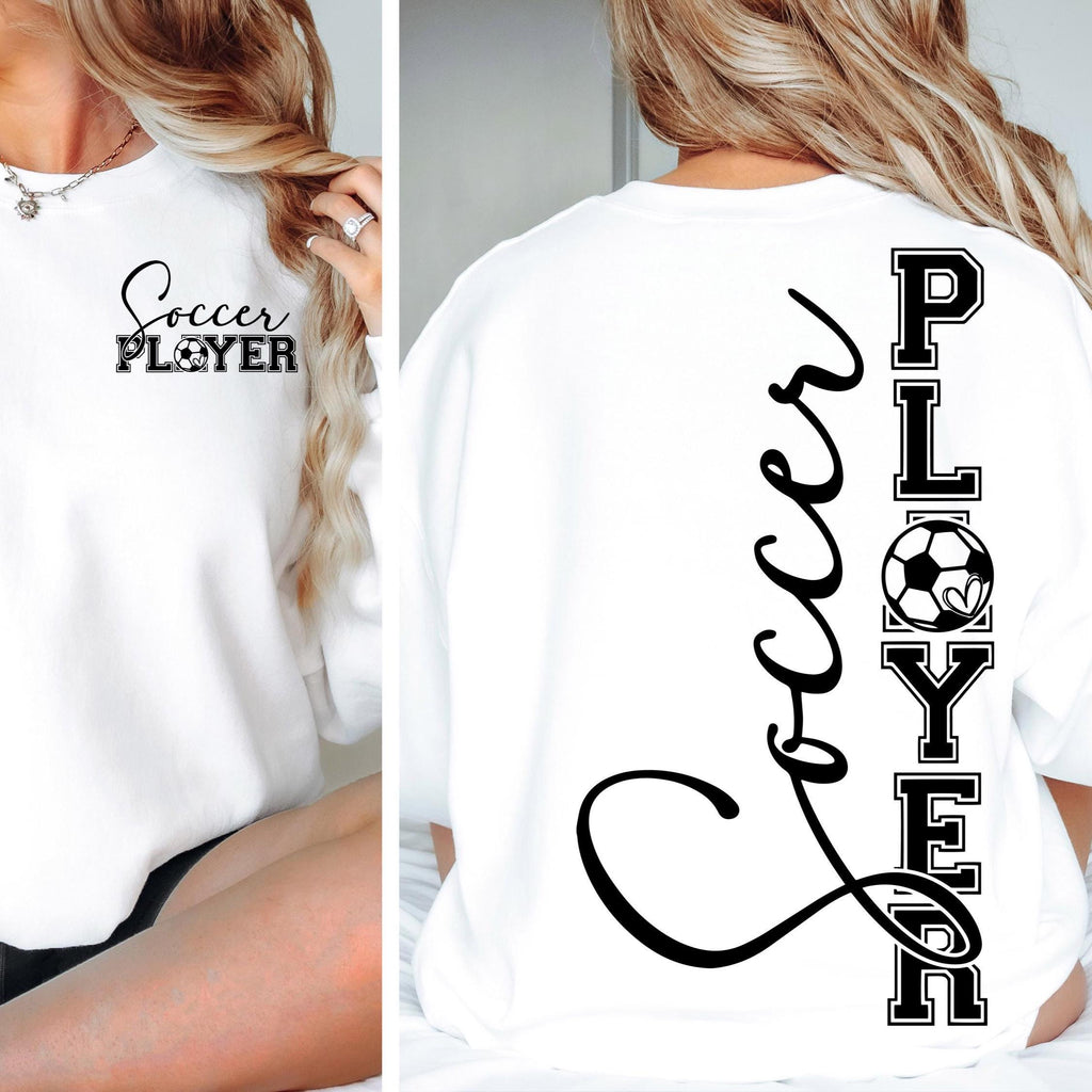 Soccer Player SVG PNG Soccer Player Shirt Design png svg Cut file for Cricut Silhouette Cameo dfx eps Digital File Download Sublimation