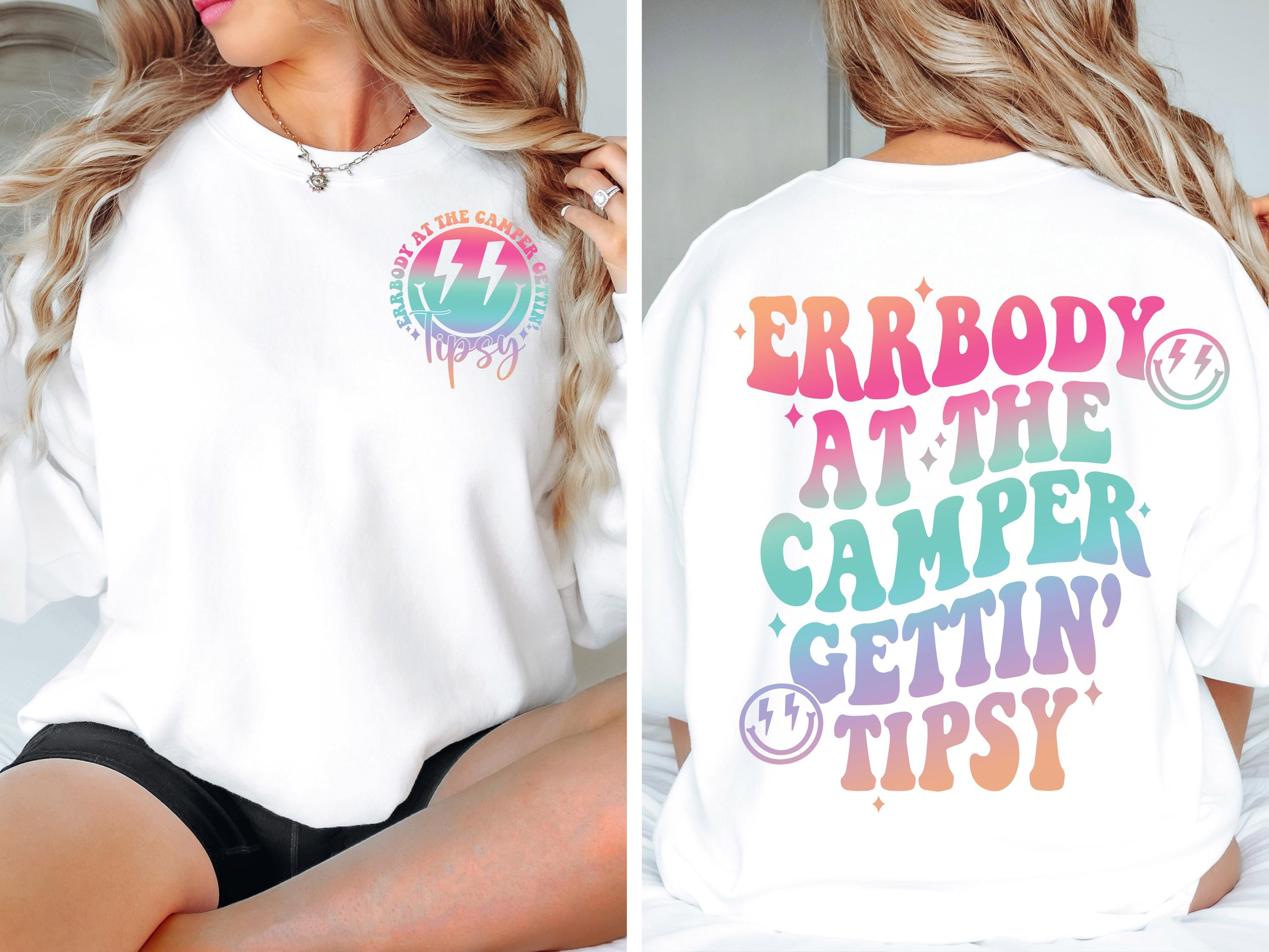 Errbody at the Camper Gettin' Tipsy PNG Summer png, Retro Summer png Hello Summer png Lake png Retro Summer Sublimation Designs download