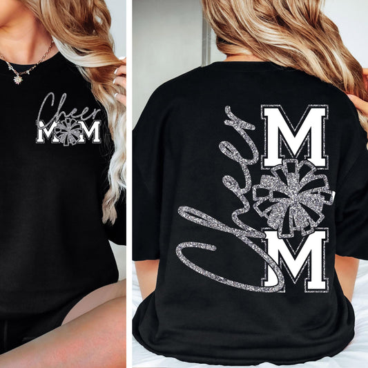 Cheer Mom SVG Cheer Mom PNG Game Day Cheerleader Cheer Competition Shirt Design png svg Cricut Silhouette Cameo dfx eps Instant Download