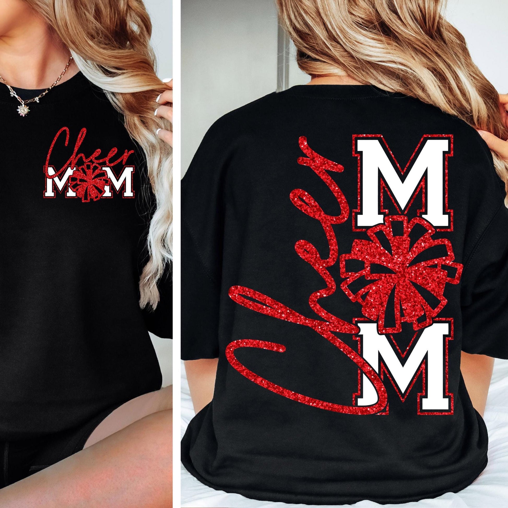 Cheer Mom SVG Cheer Mom PNG Game Day Cheerleader Cheer Competition Shirt Design png svg Cricut Silhouette Cameo dfx eps Instant Download