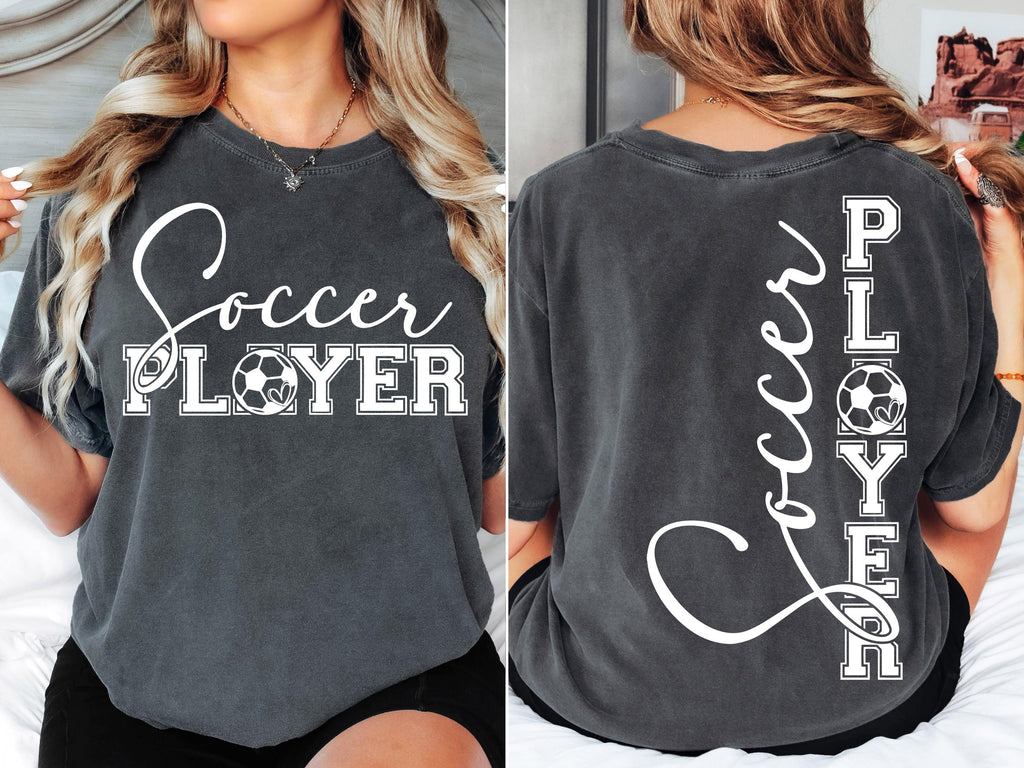 Soccer Player SVG PNG Soccer Player Shirt Design png svg Cut file for Cricut Silhouette Cameo dfx eps Digital File Download Sublimation